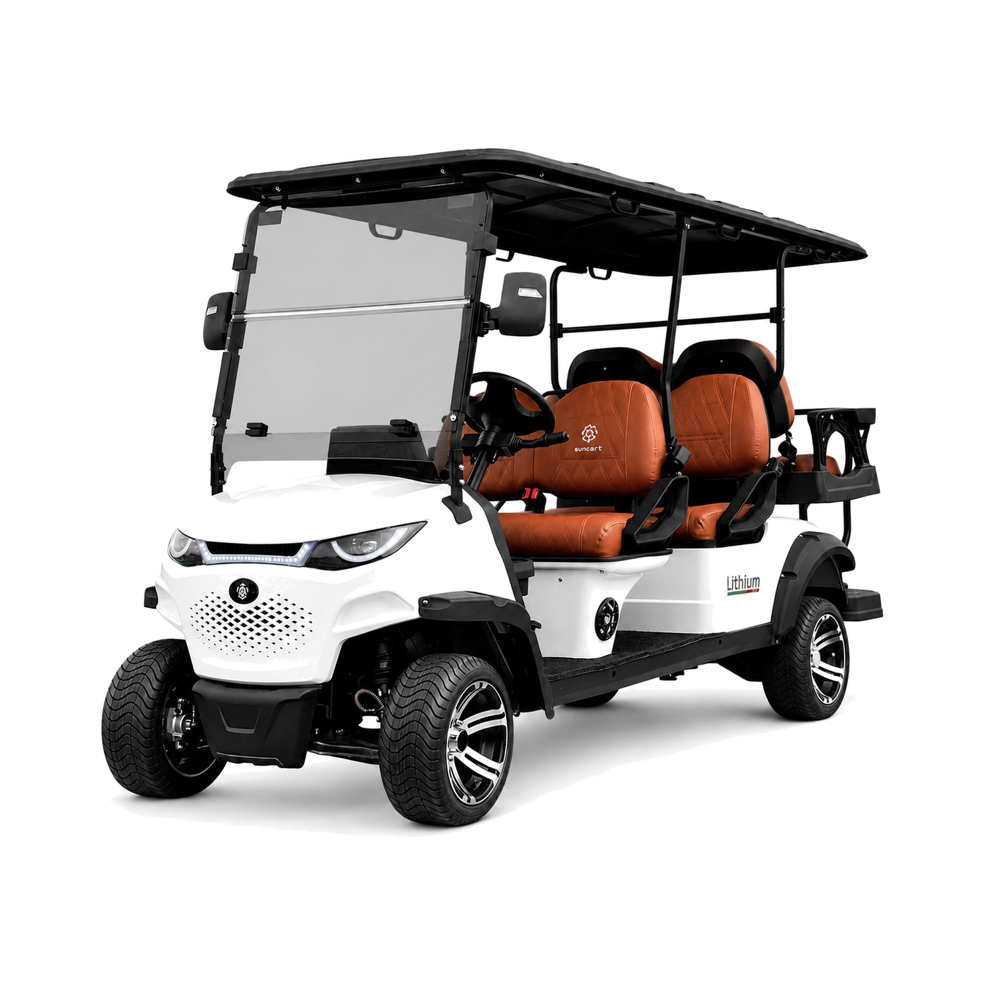 Suncart® MXV RANGER 6 – 6-Seater Electric Golf Cart | Passenger Cart | Resort Cart | Shuttle Cart | (4+2) | Street Tire