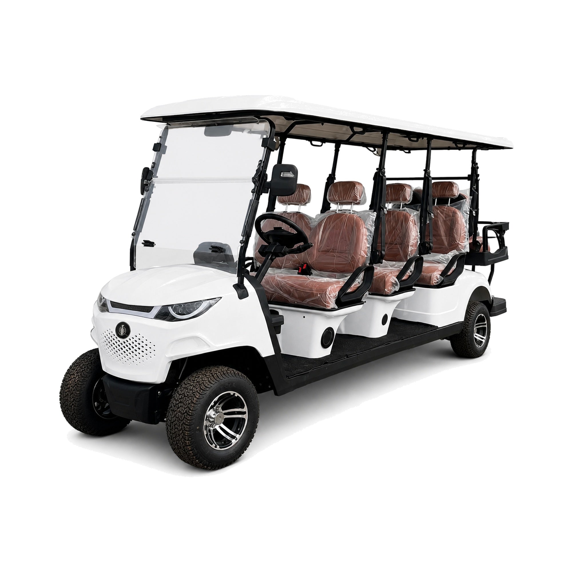 Suncart® MXV SOVEREIGN 8 – 8-Seater Electric Golf Cart | Passenger Cart | Resort Cart | Shuttle Cart | (6+2) | Street Tire