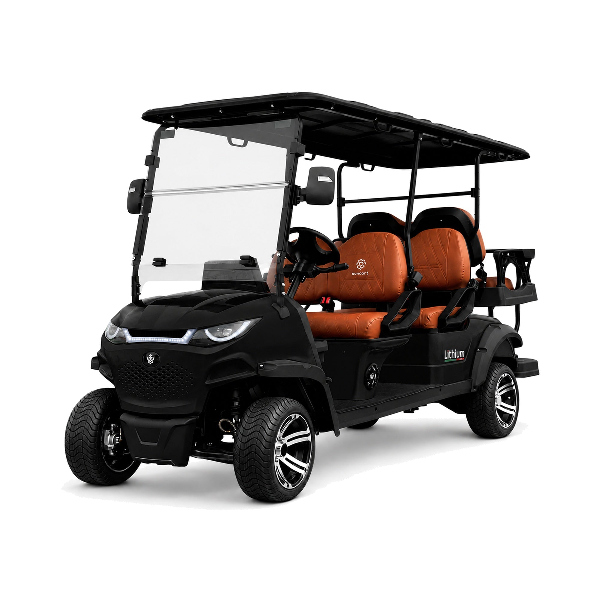 Suncart® MXV RANGER 6 – 6-Seater Electric Golf Cart | Passenger Cart | Resort Cart | Shuttle Cart | (4+2) | Street Tire