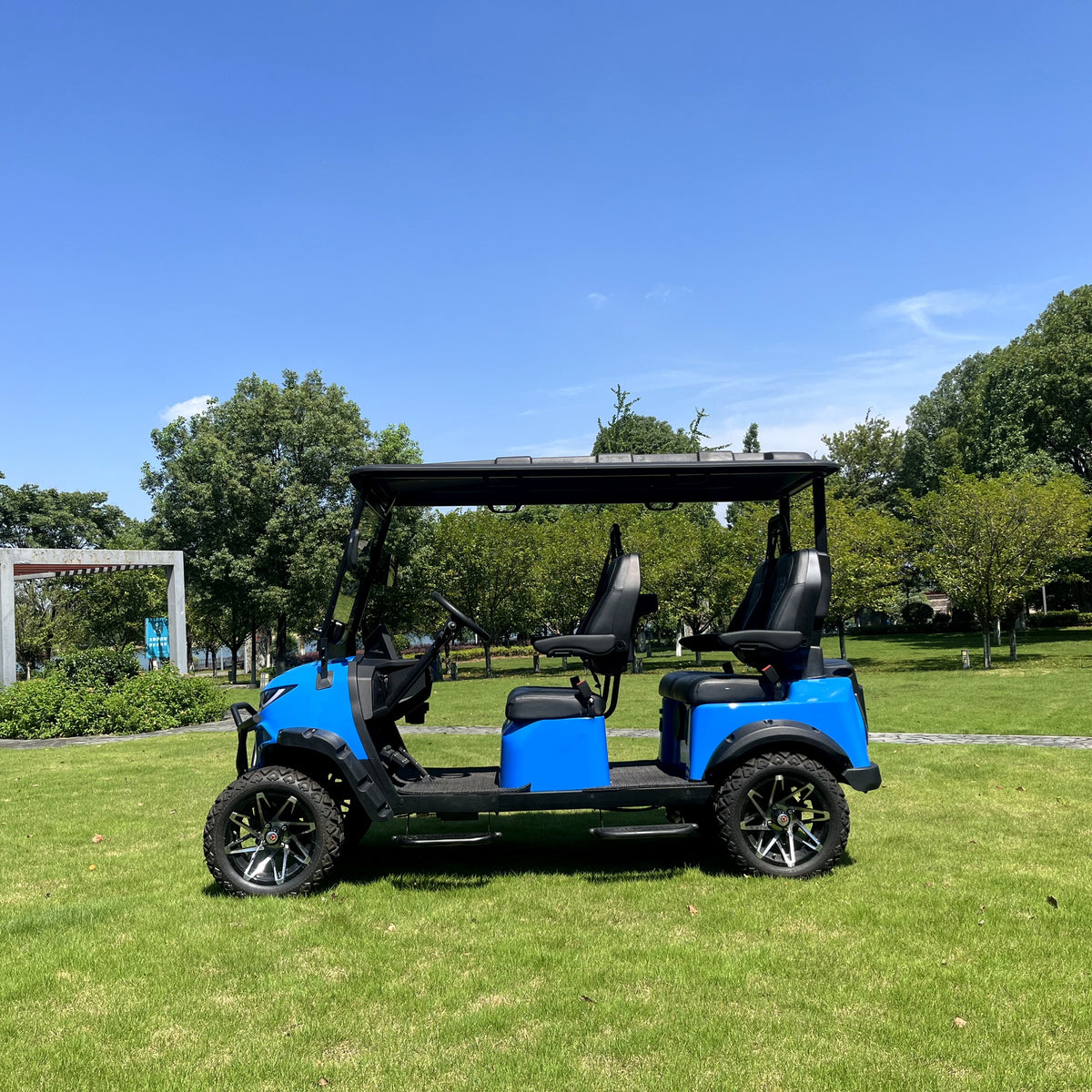 Suncart® MXV VOYAGER 4 Trail Limited Edition – 4-Seater Electric Lifted High Suspension Golf Cart | Passenger Cart | Resort Cart | Family Cart | Off-Road Tire