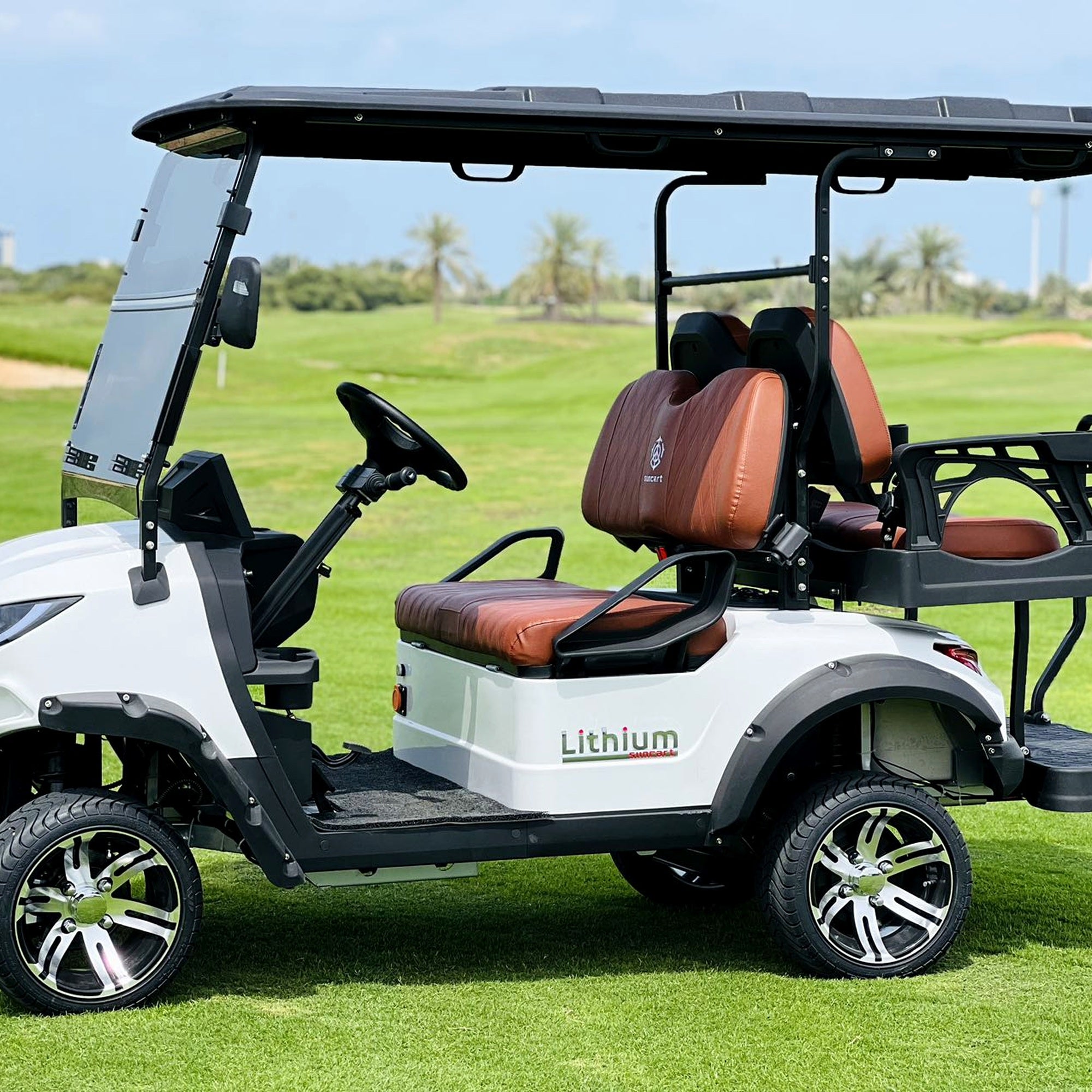 Suncart® MXV CRUISER 4 – 4-Seater Electric Golf Cart | Passenger Cart | Resort Cart | Family Cart | (2+2) | Street Tire