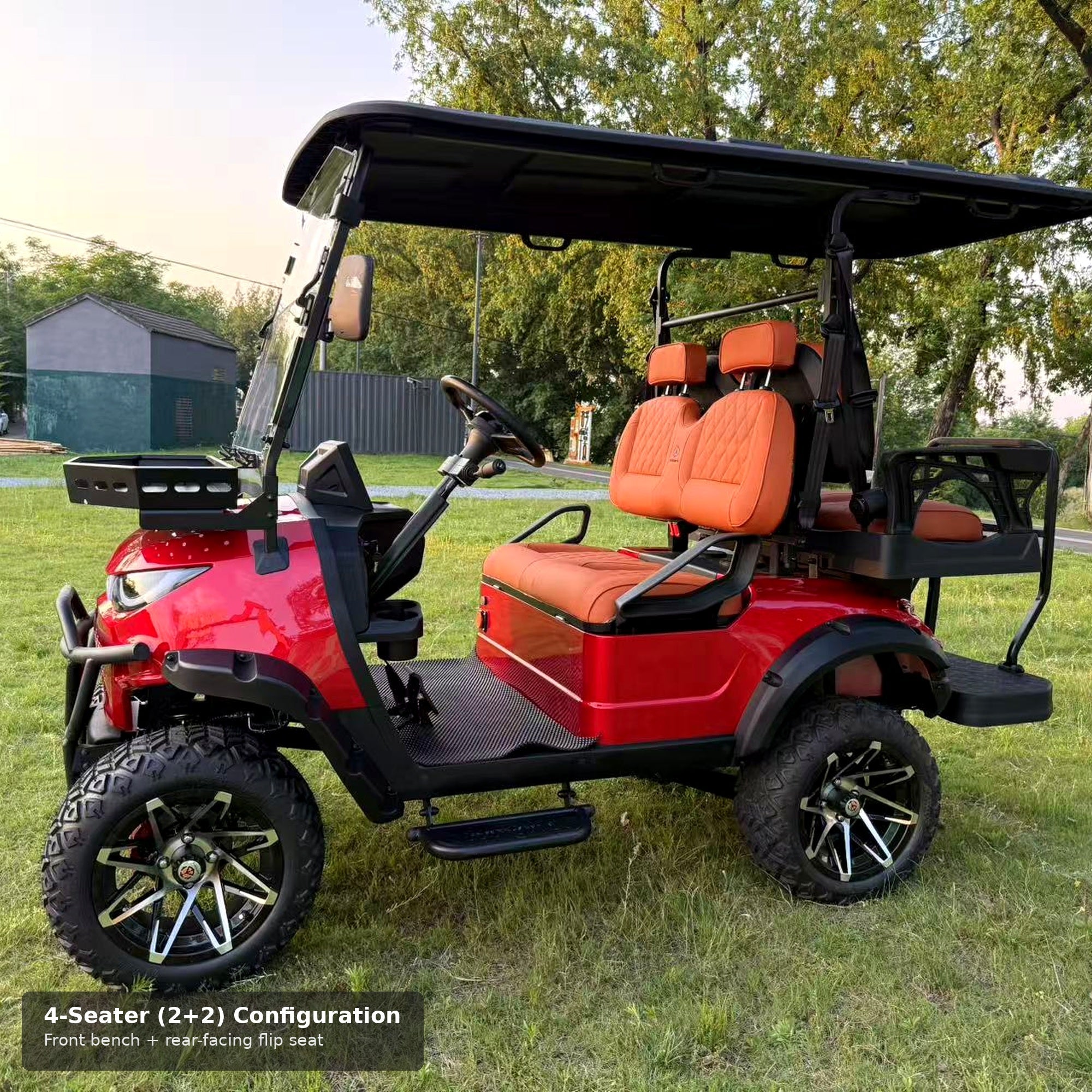 Suncart MXV Cruiser 4 Trail - Red - 4-seater 2+2 configuration