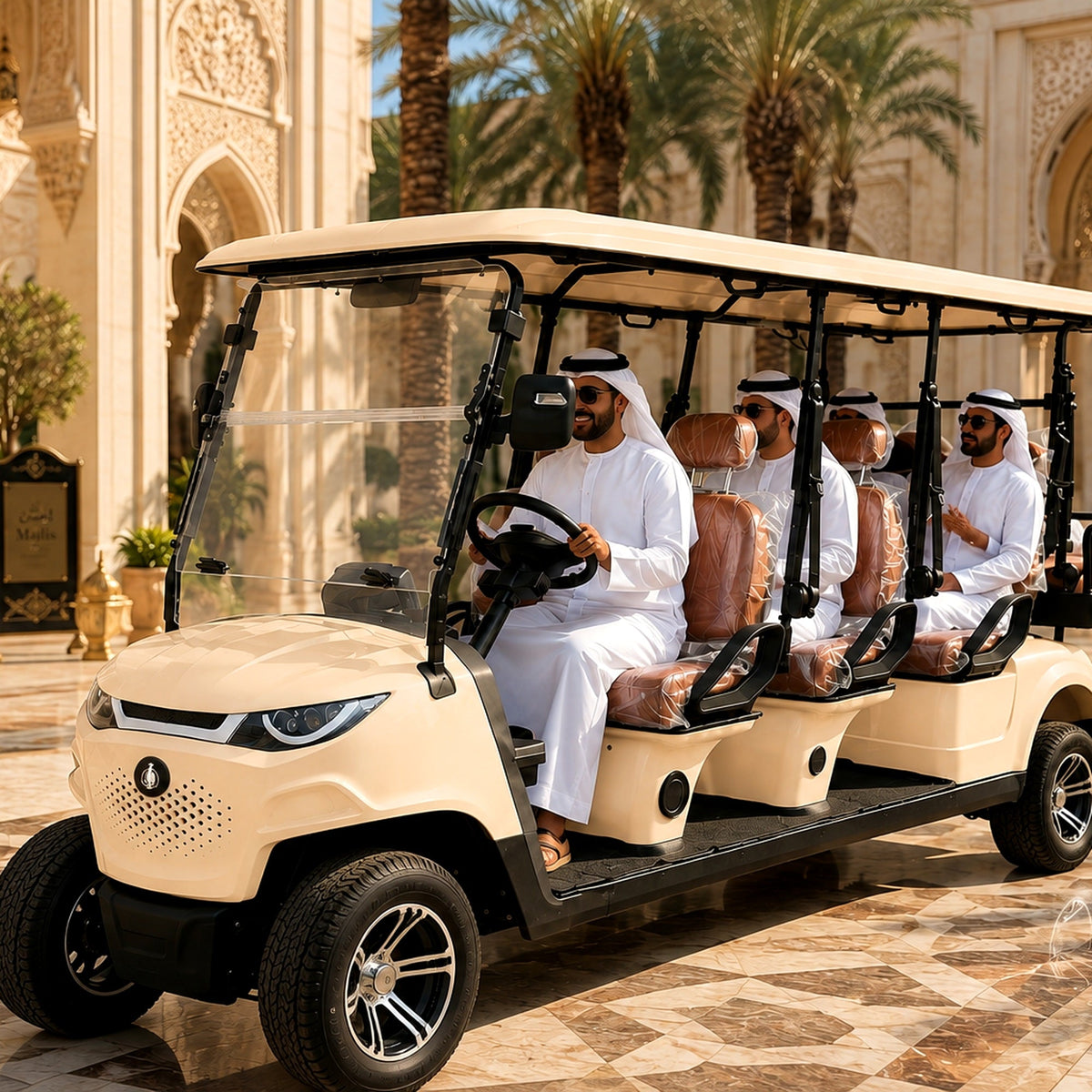 Suncart MXV Sovereign 8 - Dubai Taxi Cream - lifestyle