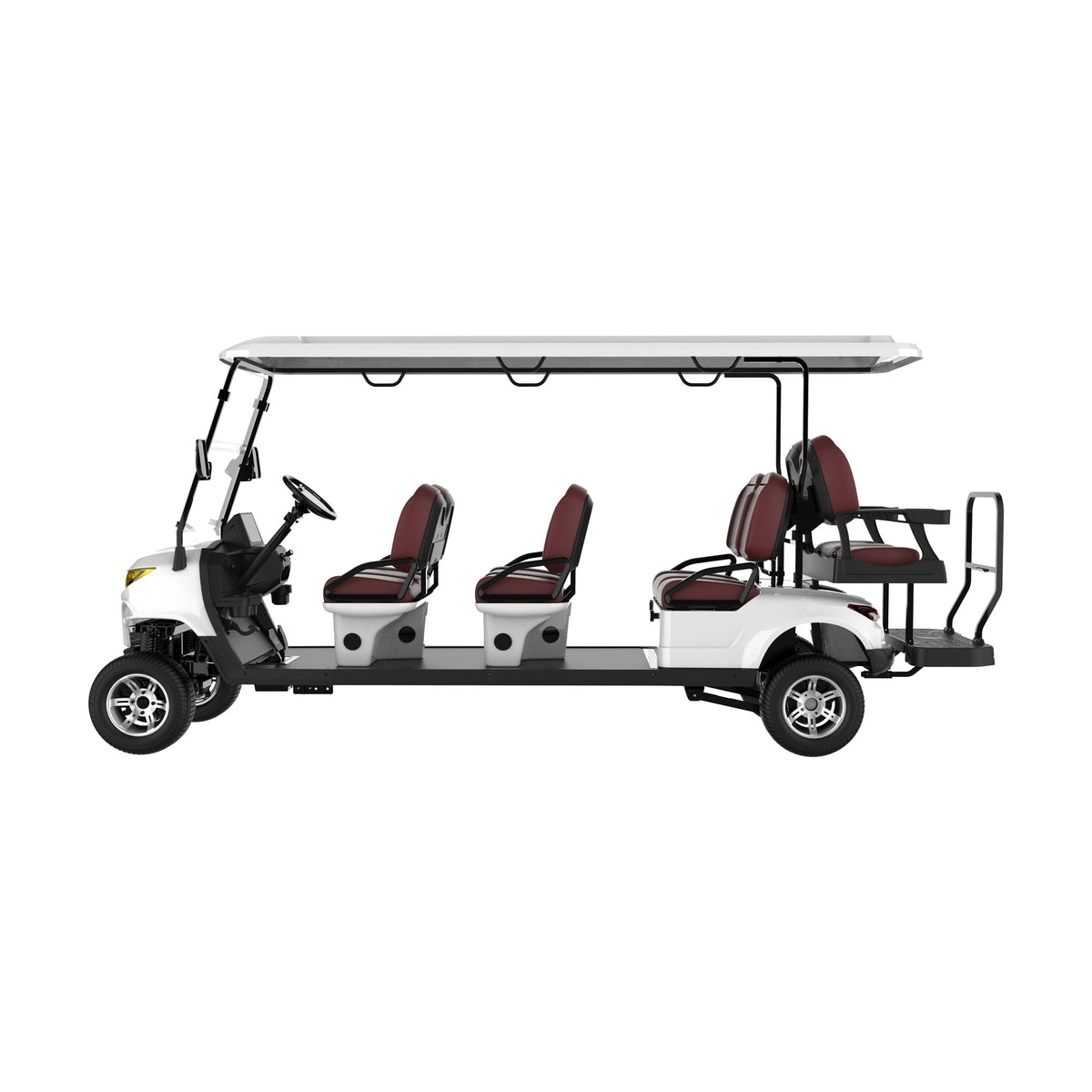 Suncart® MXV SOVEREIGN 8 – 8-Seater Electric Golf Cart | Passenger Cart | Resort Cart | Shuttle Cart | (6+2) | Street Tire