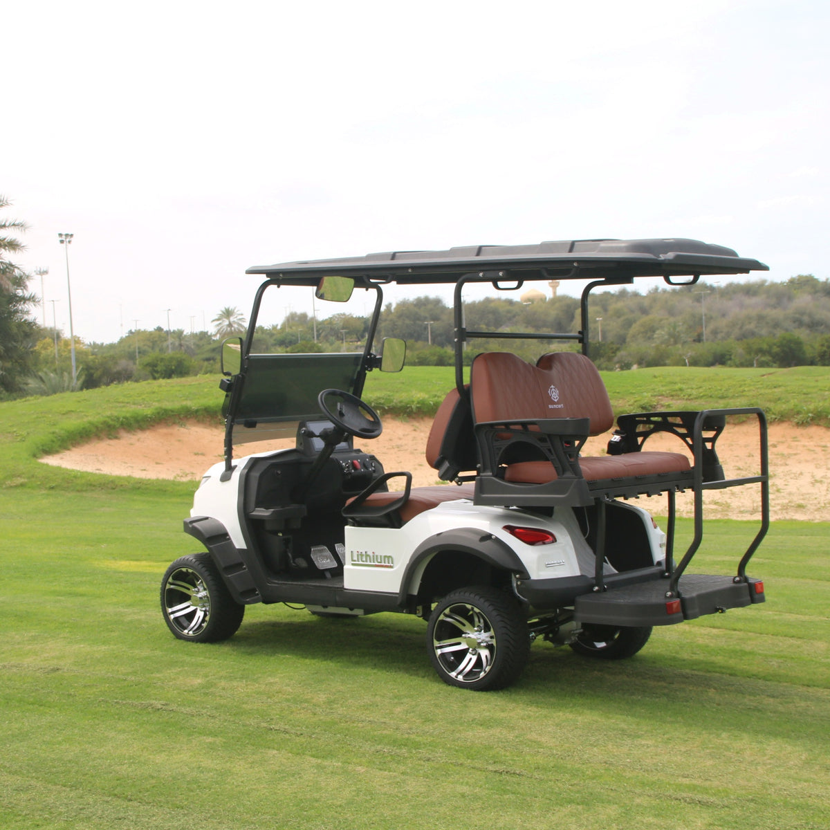 Suncart® MXV CRUISER 4 – 4-Seater Electric Golf Cart | Passenger Cart | Resort Cart | Family Cart | (2+2) | Street Tire