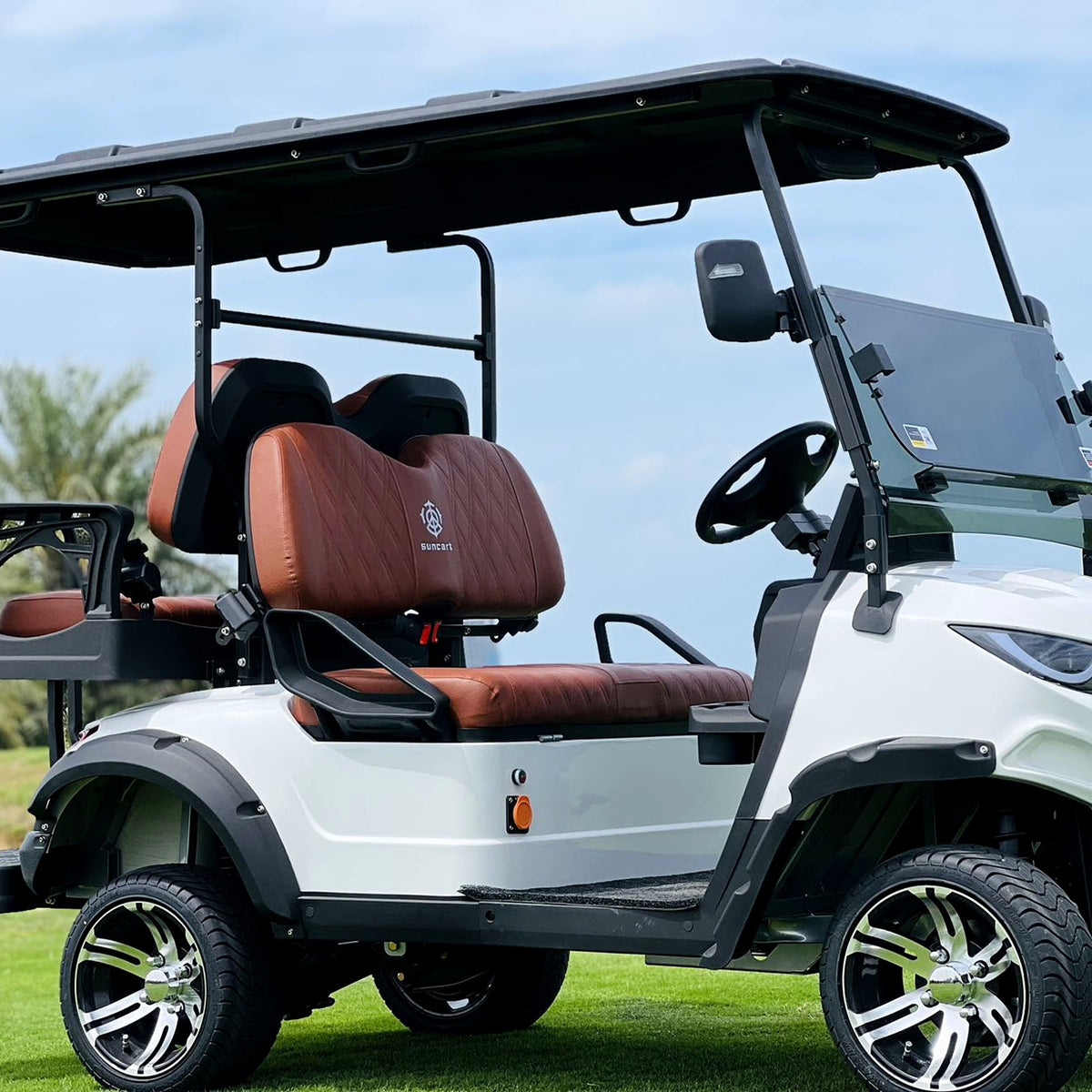 Suncart® MXV CRUISER 4 – 4-Seater Electric Golf Cart | Passenger Cart | Resort Cart | Family Cart | (2+2) | Street Tire