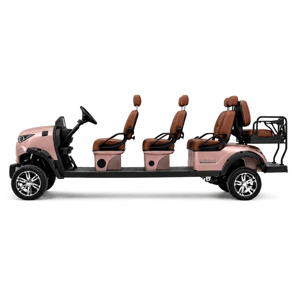 Suncart® MXV SOVEREIGN 8 Indoor Edition – 8-Seater Electric No-Roof Golf Cart | Indoor Fleet Cart | Mall Cart | (6+2) | Street Tire