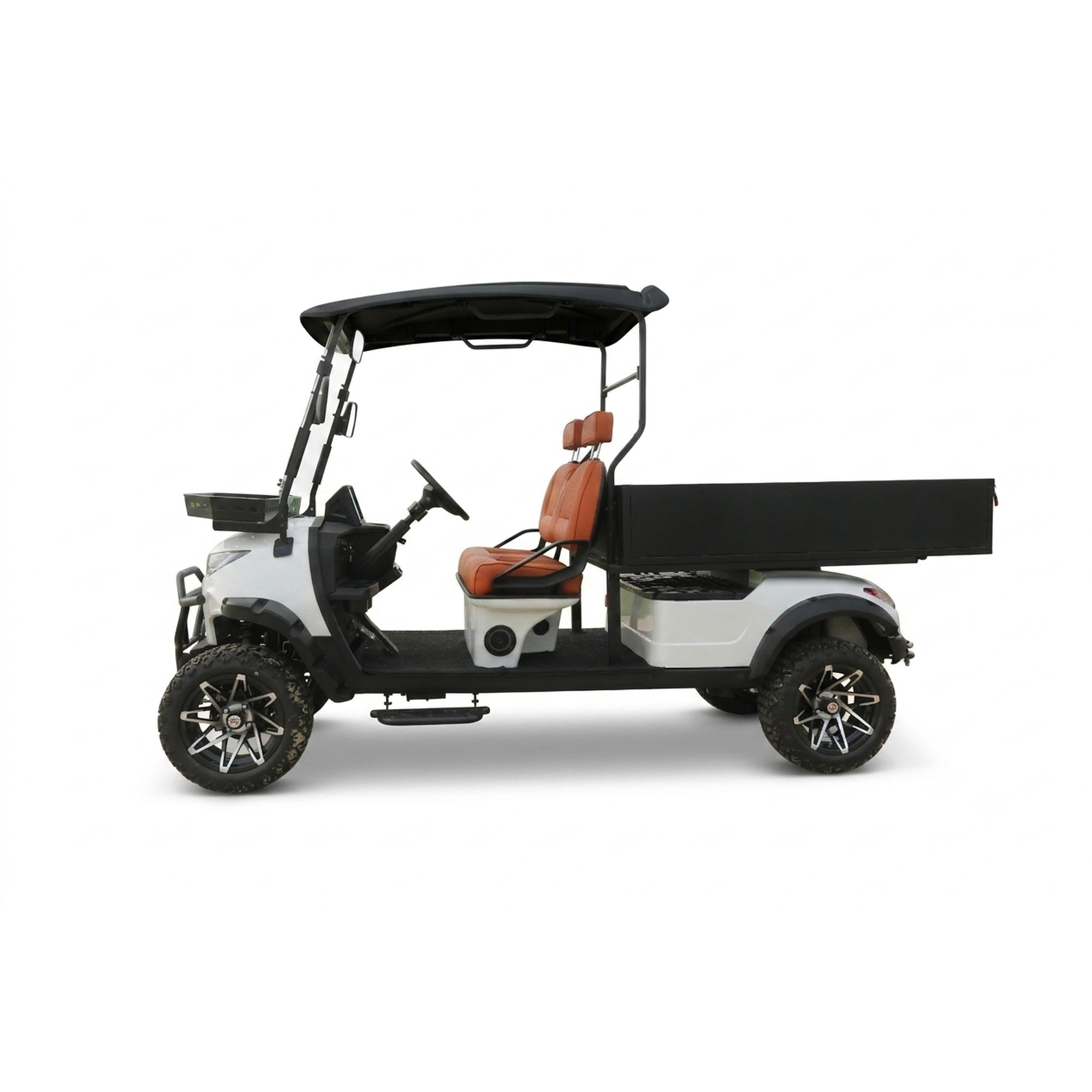 Suncart® MXV HAULER 2X – 2-Seater Electric Utility Cart with Long Truck Bed | Off-Road Tire