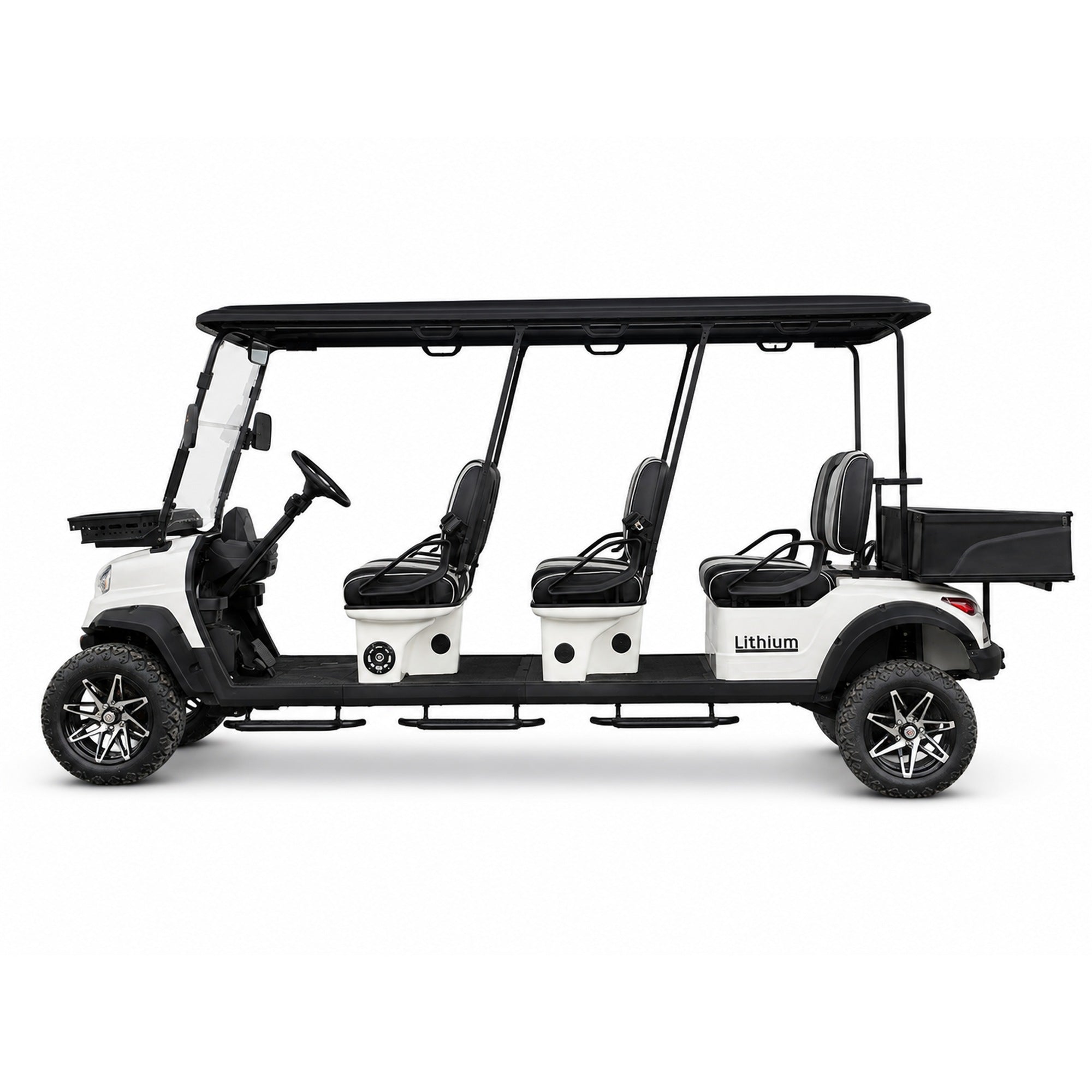 Suncart® MXV HAULER 6 – 6-Seater Electric Utility Cart with Truck Bed | Off-Road Tire