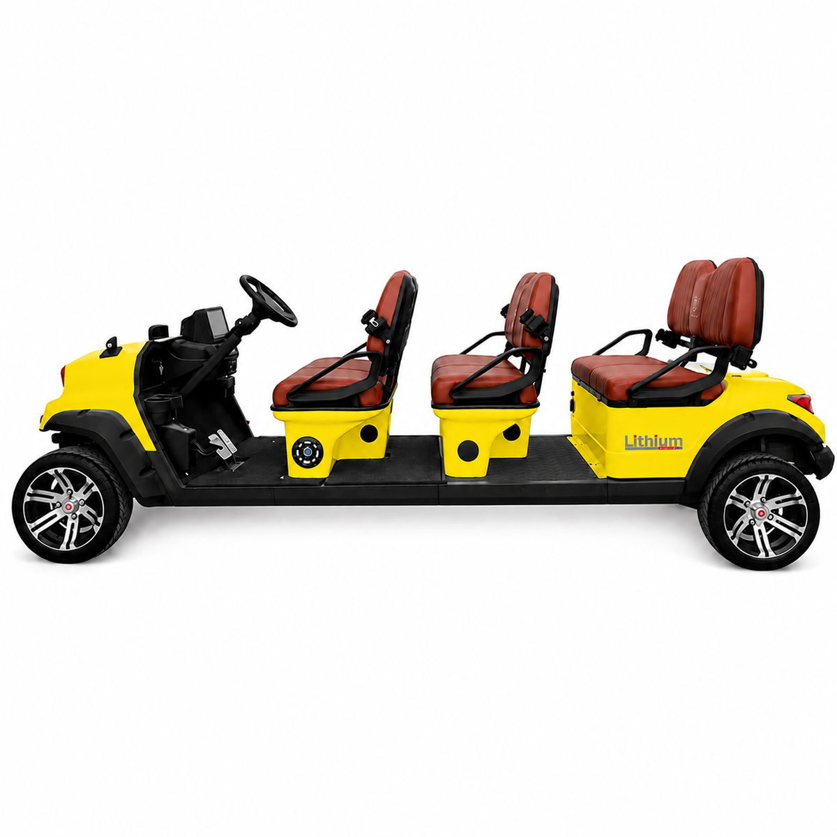 Suncart® MXV ENVOY 6 Indoor Edition – 6-Seater Electric No-Roof Golf Cart | Indoor Fleet Cart | Mall Cart | (6+0) | Street Tire