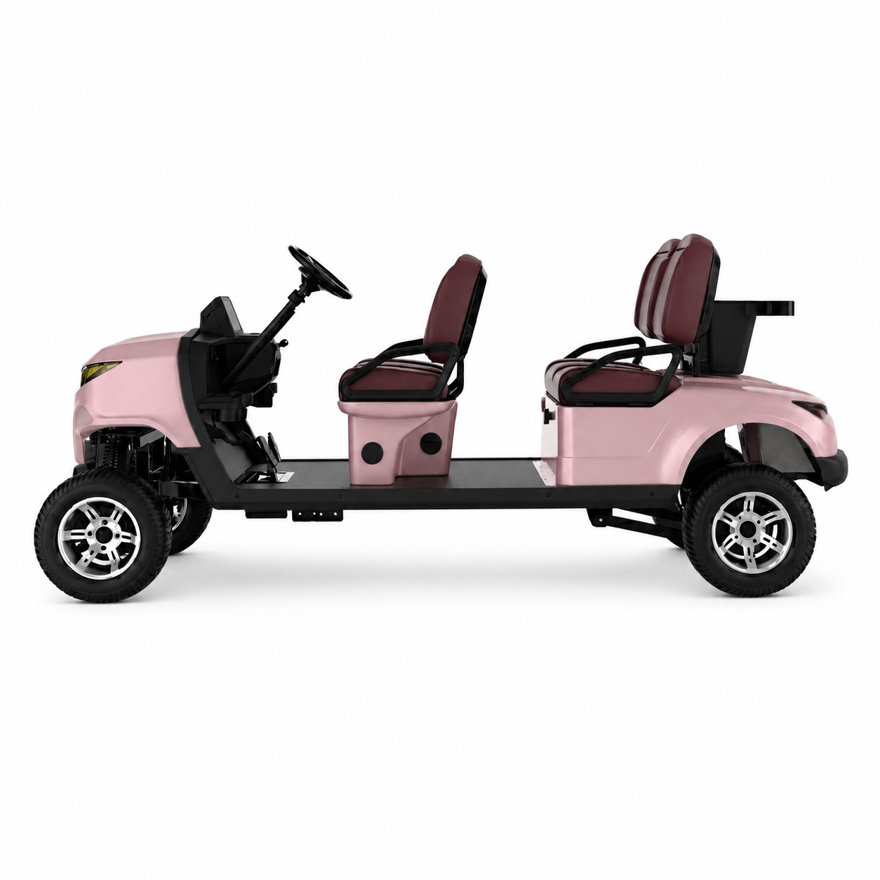 Suncart® MXV VOYAGER 4 Indoor Edition – 4-Seater Electric No-Roof Golf Cart | Indoor Fleet Cart | Mall Cart | (4+0) | Street Tire