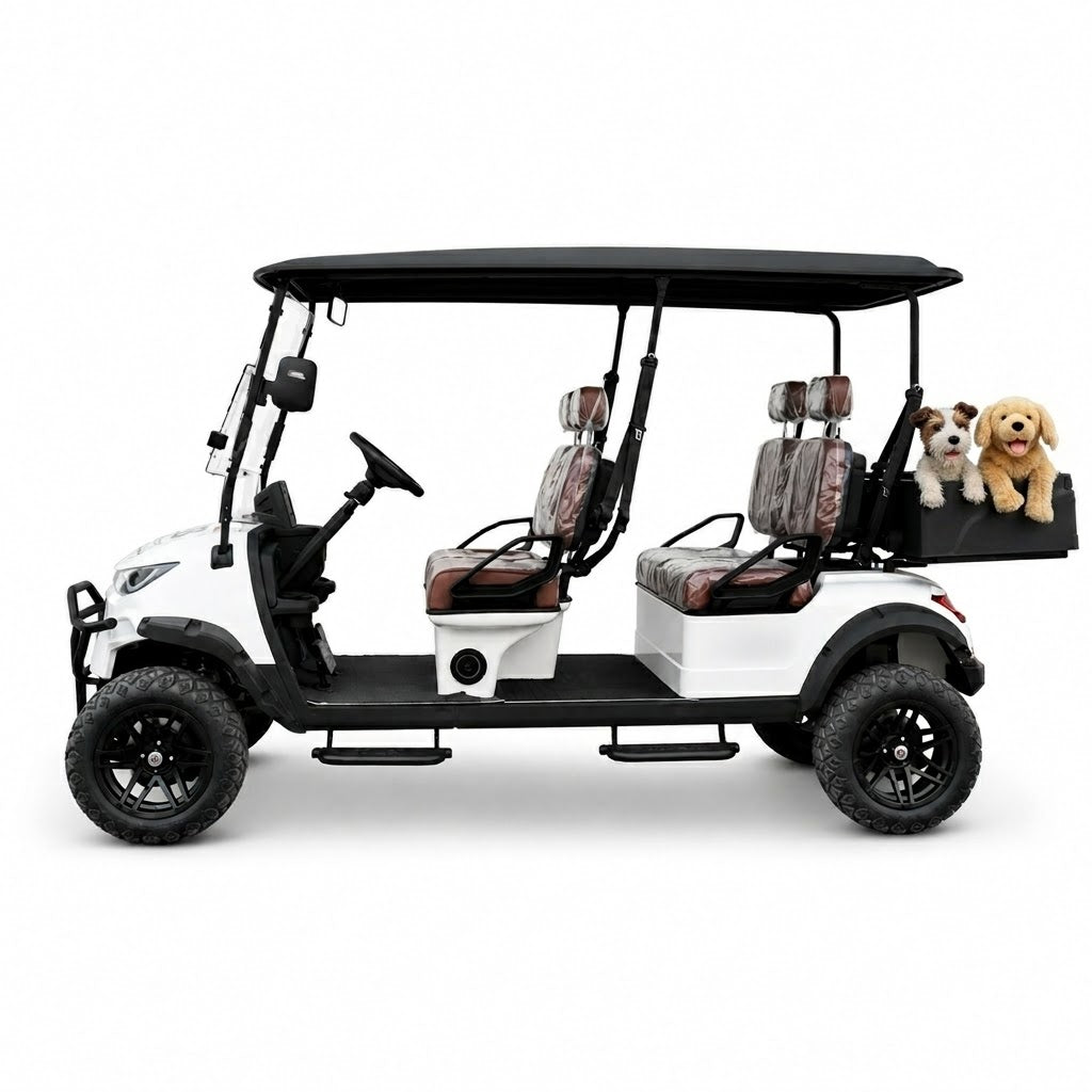 Suncart® MXV HAULER 4 – 4-Seater Electric Utility Cart with Truck Bed | Off-Road Tire