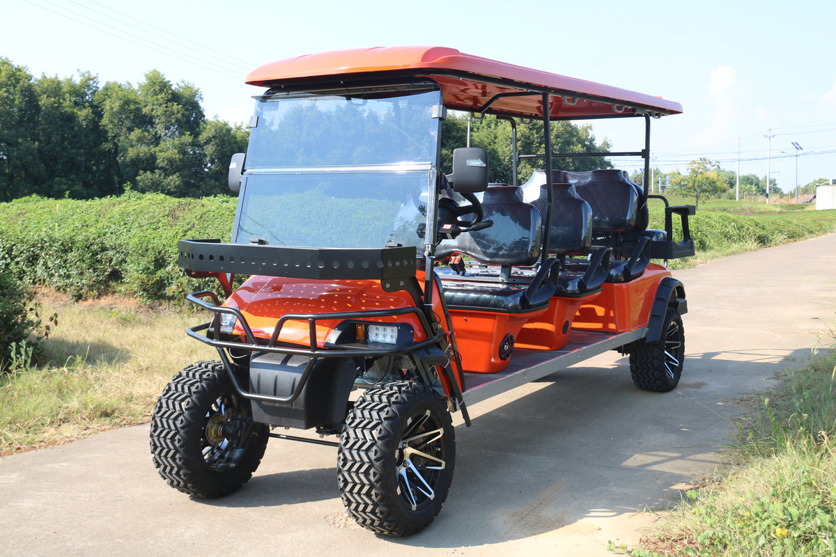 Suncart TXT Sovereign 8 - 8-Seater (6+2) Electric Golf Cart, angle 1 (Pre-Order)