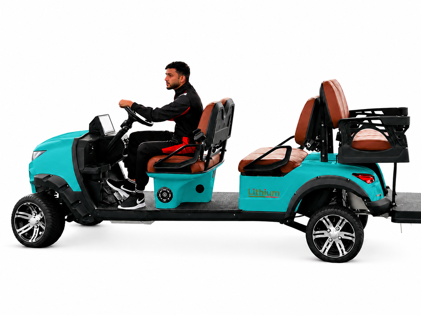 Suncart® MXV RANGER 6 Indoor Edition – 6-Seater Electric No-Roof Golf Cart | Indoor Fleet Cart | Mall Cart | (4+2) | Street Tire