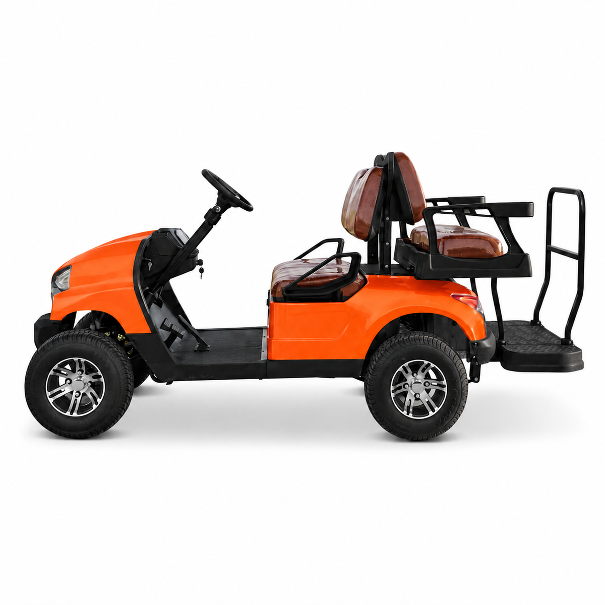 Suncart® MXV CRUISER 4 Indoor Edition – 4-Seater Electric No-Roof Golf Cart | Indoor Fleet Cart | Mall Cart | (2+2) | Street Tire