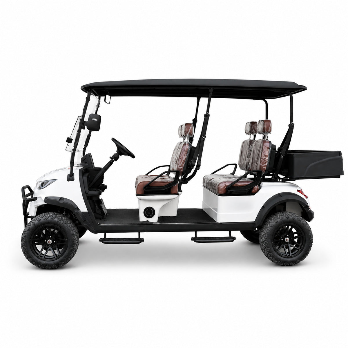 Suncart® MXV HAULER 4 – 4-Seater Electric Utility Cart with Truck Bed | Off-Road Tire