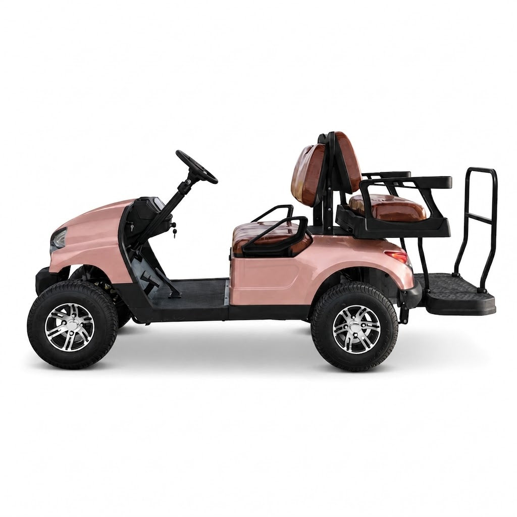 Suncart® MXV CRUISER 4 Indoor Edition – 4-Seater Electric No-Roof Golf Cart | Indoor Fleet Cart | Mall Cart | (2+2) | Street Tire
