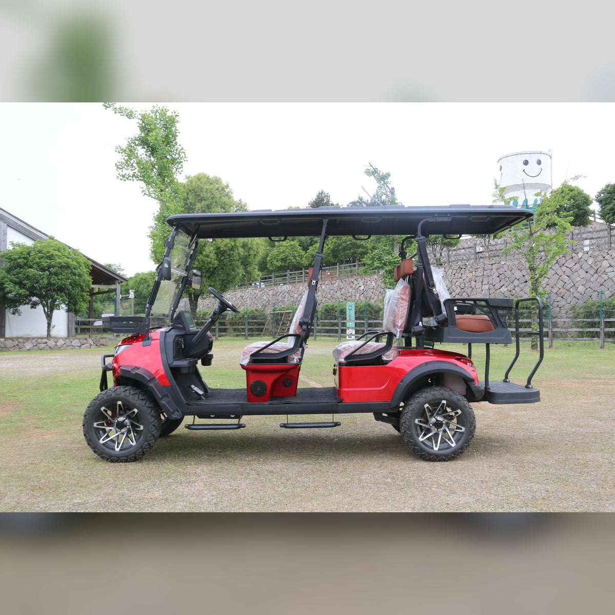 Suncart® MXV RANGER 6 Trail – 6-Seater Electric Lifted High Suspension Golf Cart | Passenger Cart | Resort Cart | Family Cart | (4+2) | Off-Road Tire