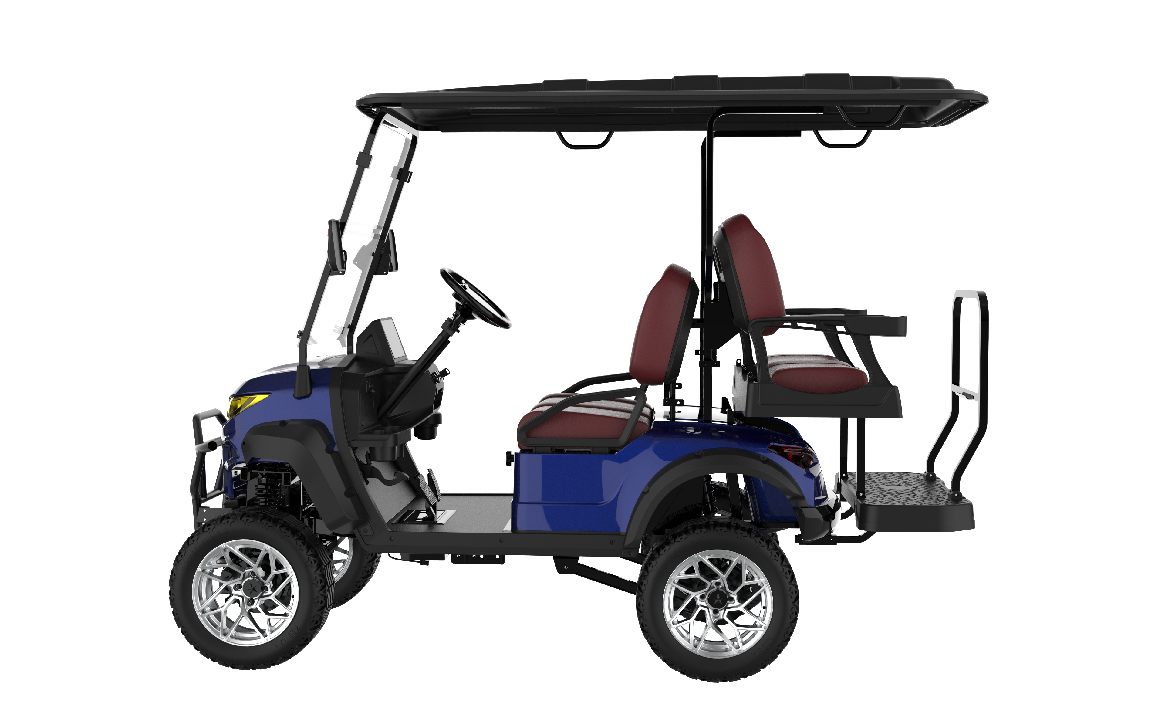 SUNCART 4-Seater Electric Golf Cart MXV 2+2 Off-Road | Resort Cart | Family Cart | 4-Seater Lifted Lithium Golf Cart