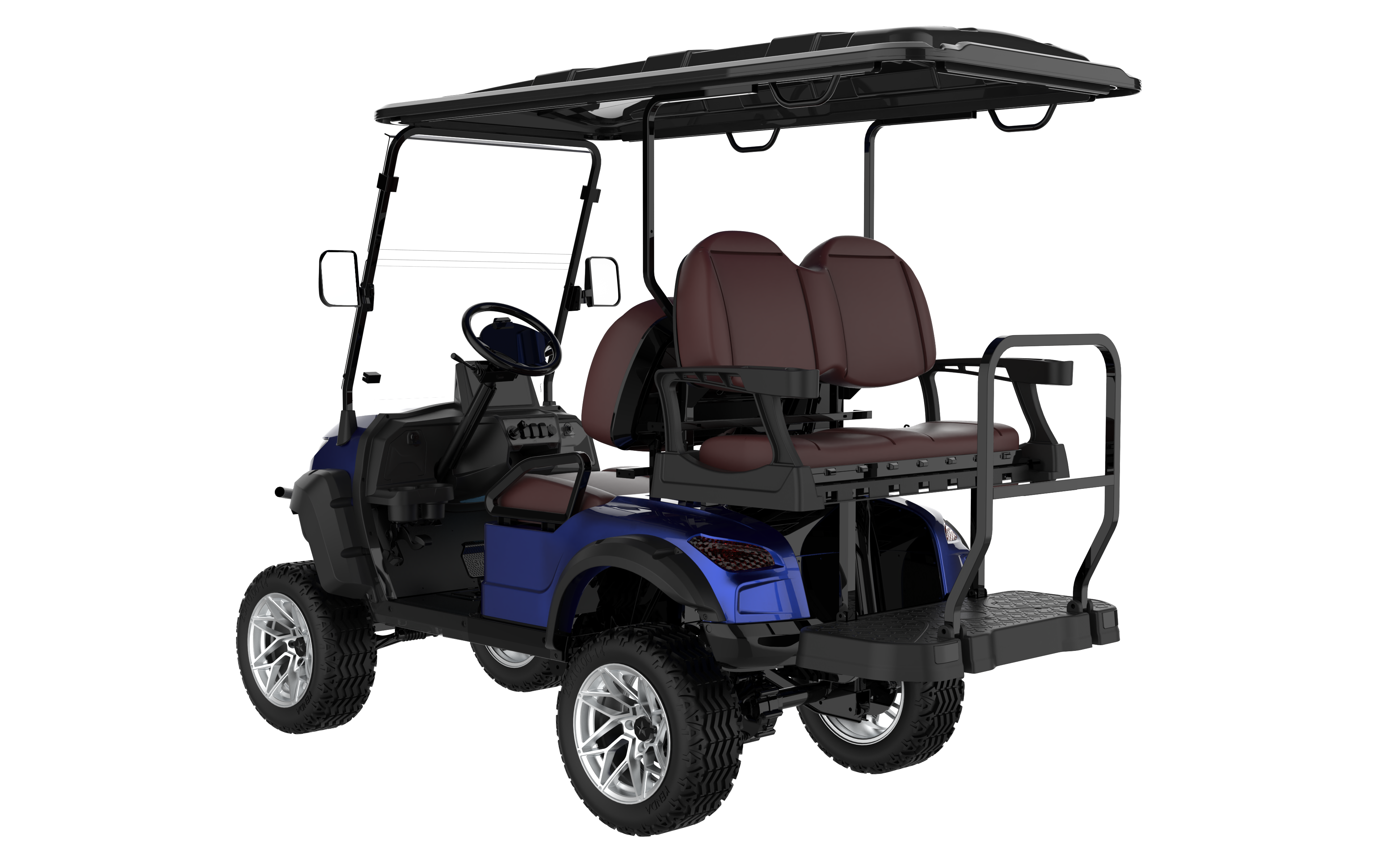 SUNCART 4-Seater Electric Golf Cart MXV 2+2 Off-Road | Resort Cart | Family Cart | 4-Seater Lifted Lithium Golf Cart