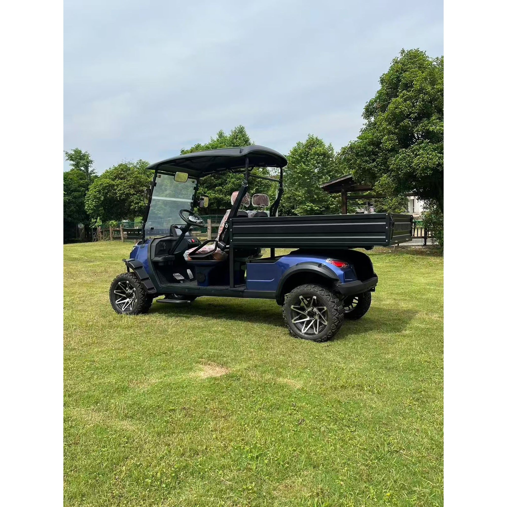 Suncart® MXV HAULER 2X – 2-Seater Electric Utility Cart with Long Truck Bed | Off-Road Tire