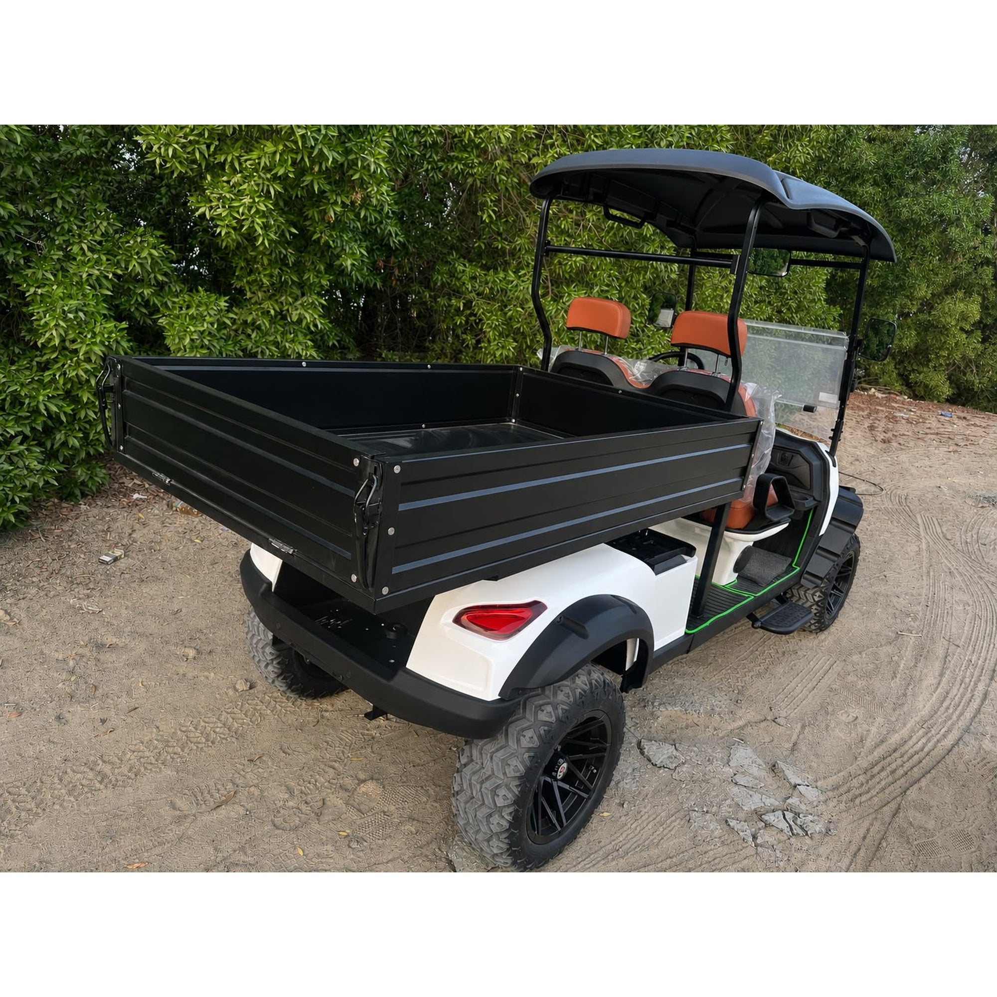 Suncart® MXV HAULER 2X – 2-Seater Electric Utility Cart with Long Truck Bed | Off-Road Tire