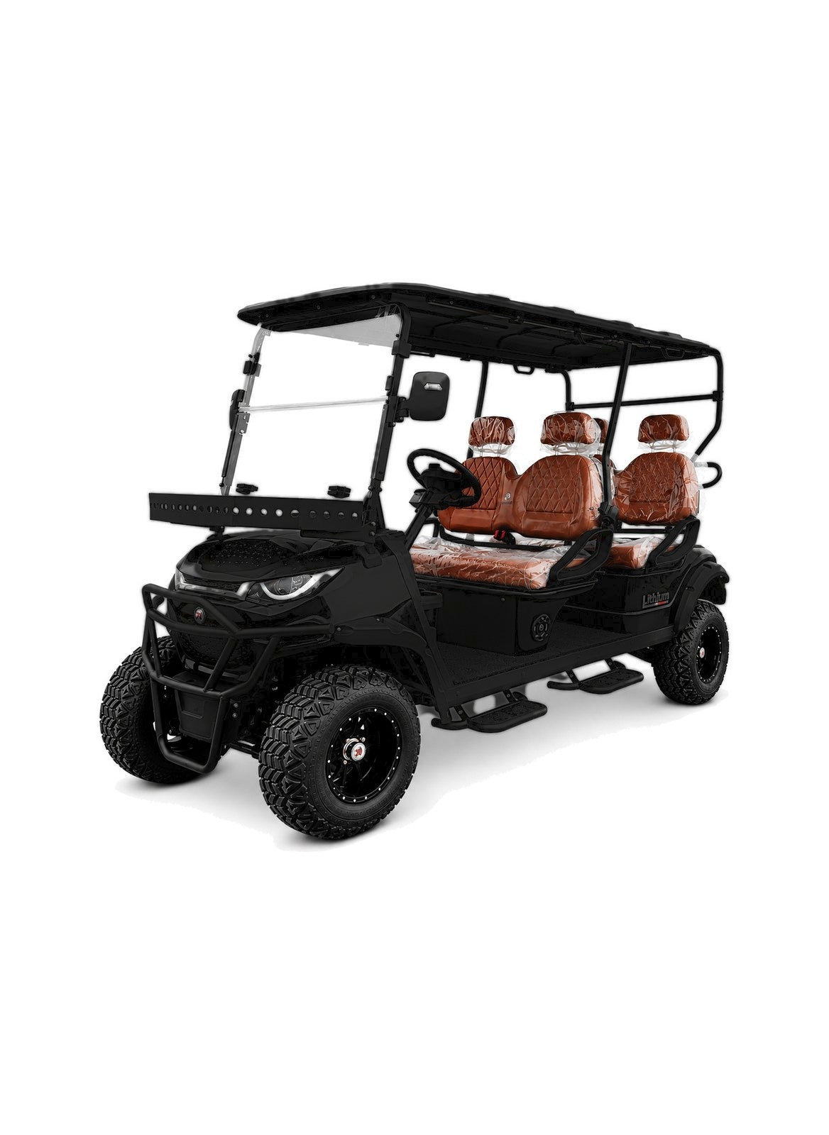 MXV Voyager 4 Trail Black golf cart – hero