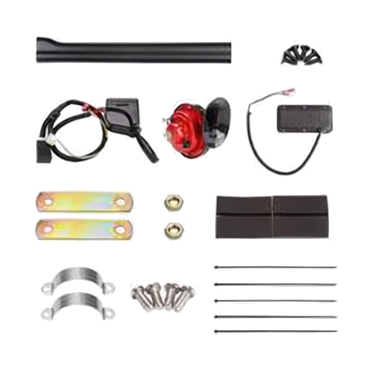 Universal golf cart turn signal kit with horn & brake switch