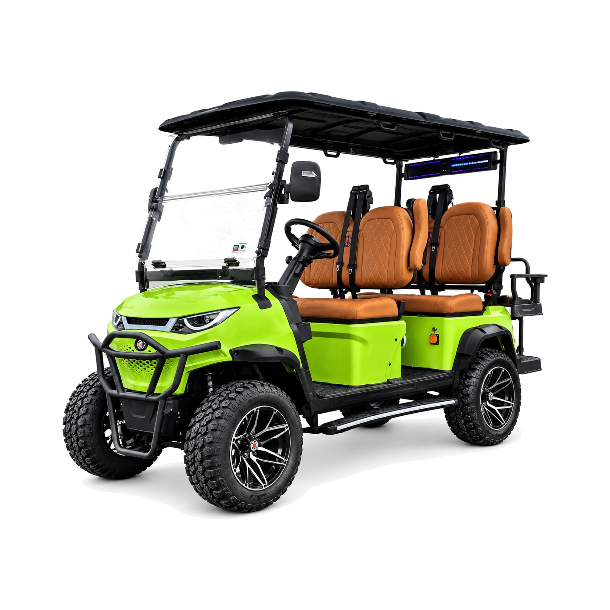 Suncart® MXV VOYAGER 4 Trail Limited Edition – 4-Seater Electric Lifted High Suspension Golf Cart | Passenger Cart | Resort Cart | Family Cart | Off-Road Tire