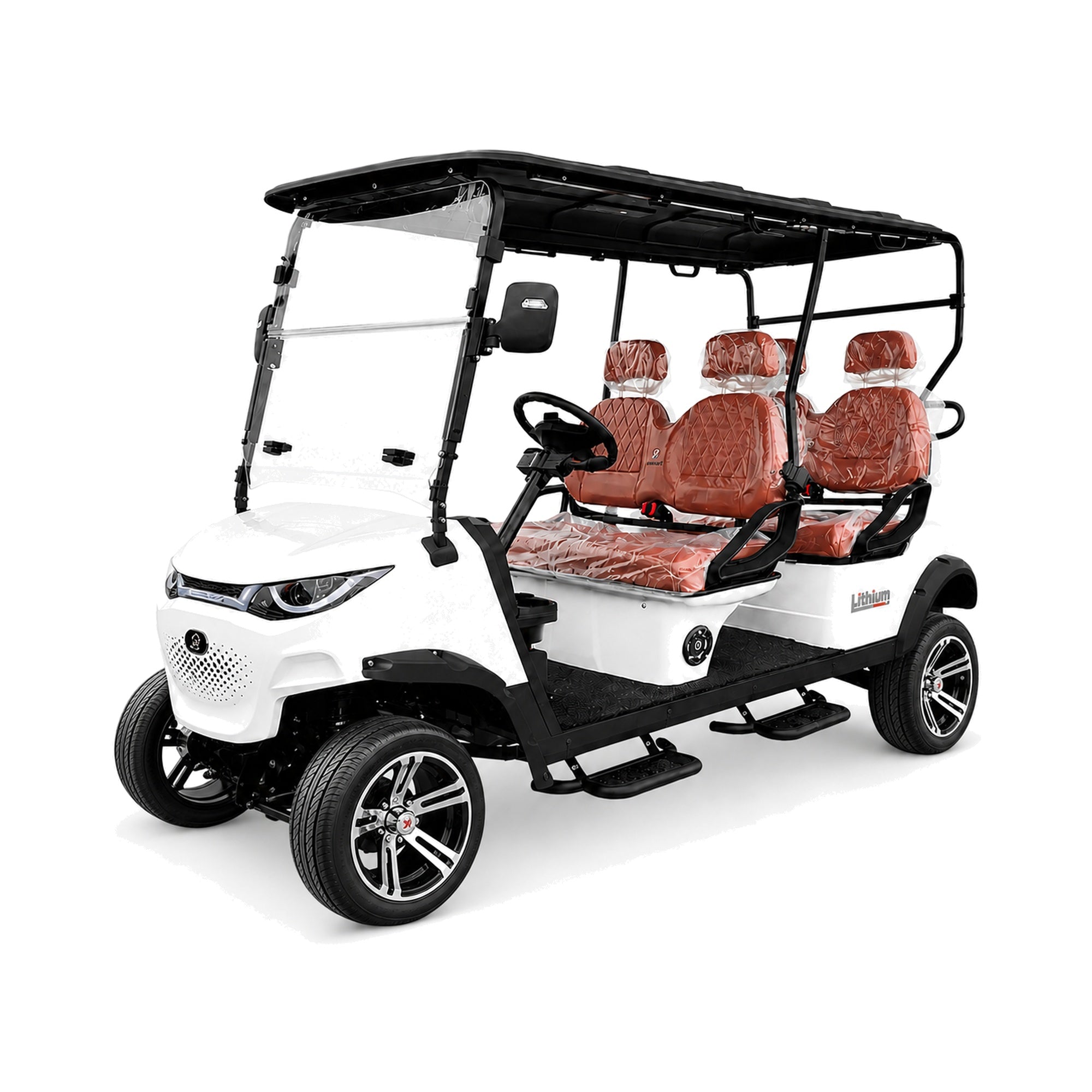 Suncart® MXV VOYAGER 4 – 4-Seater Electric Golf Cart | Passenger Cart | Resort Cart | Family Cart | (4+0) | Street Tire