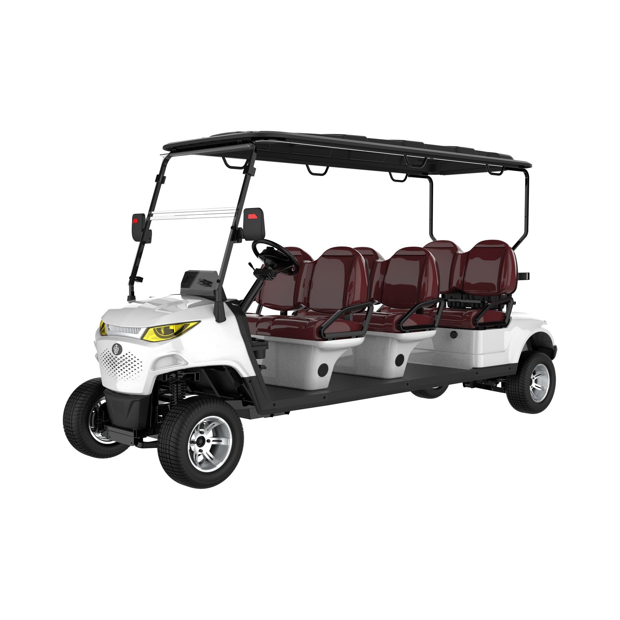 Suncart® MXV ENVOY 6 – 6-Seater Electric Golf Cart | Passenger Cart | Resort Cart | Shuttle Cart | (6+0) | Street Tire