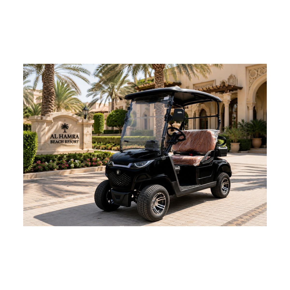 Suncart® MXV BREEZE 2 – 2-Seater Electric Golf Cart | Passenger Cart | Resort Cart | Community Cart | (2+0) | Street Tire