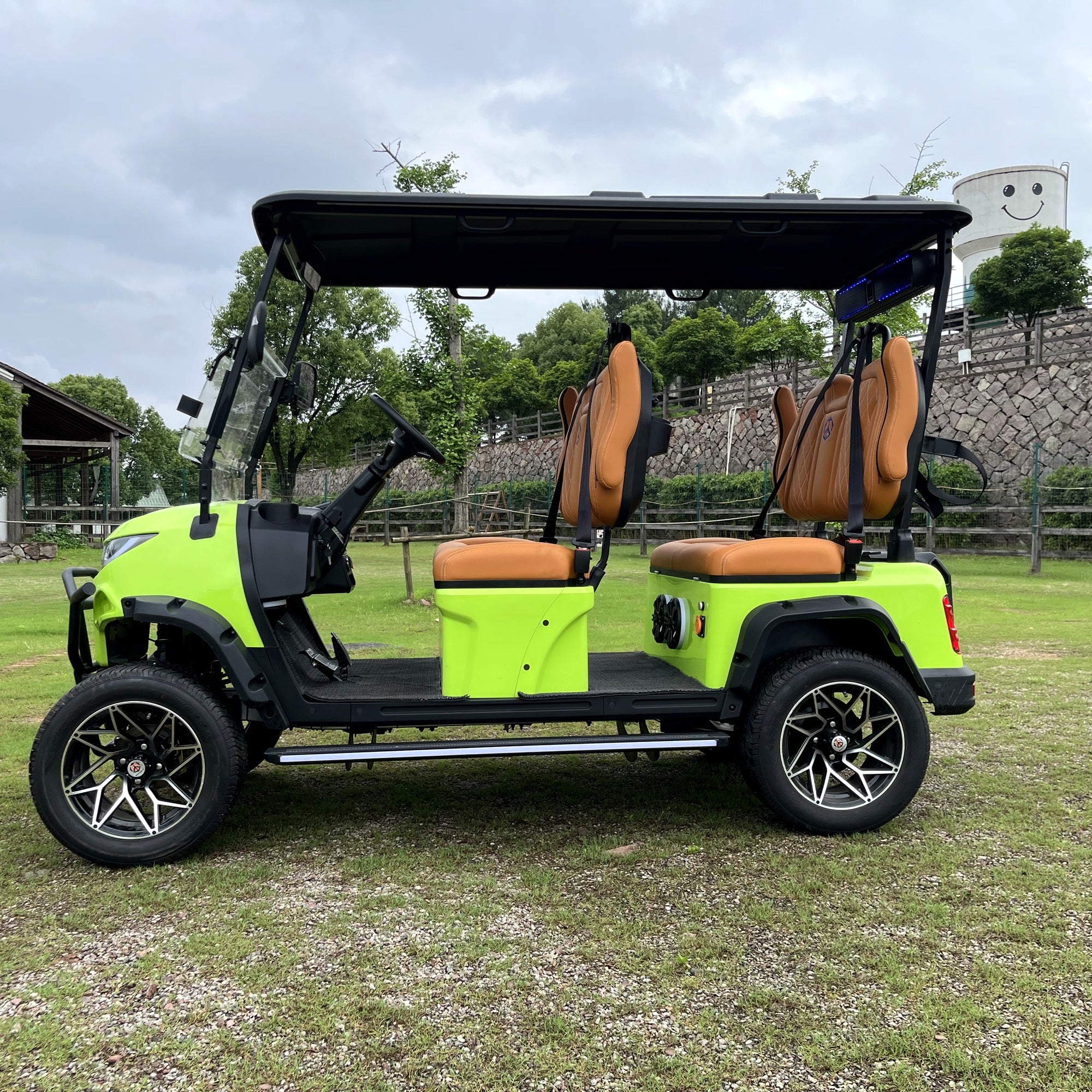 Suncart® MXV VOYAGER 4 Limited Edition – 4-Seater Electric Golf Cart | Passenger Cart | Resort Cart | Family Cart | (4+0) | Street Tire
