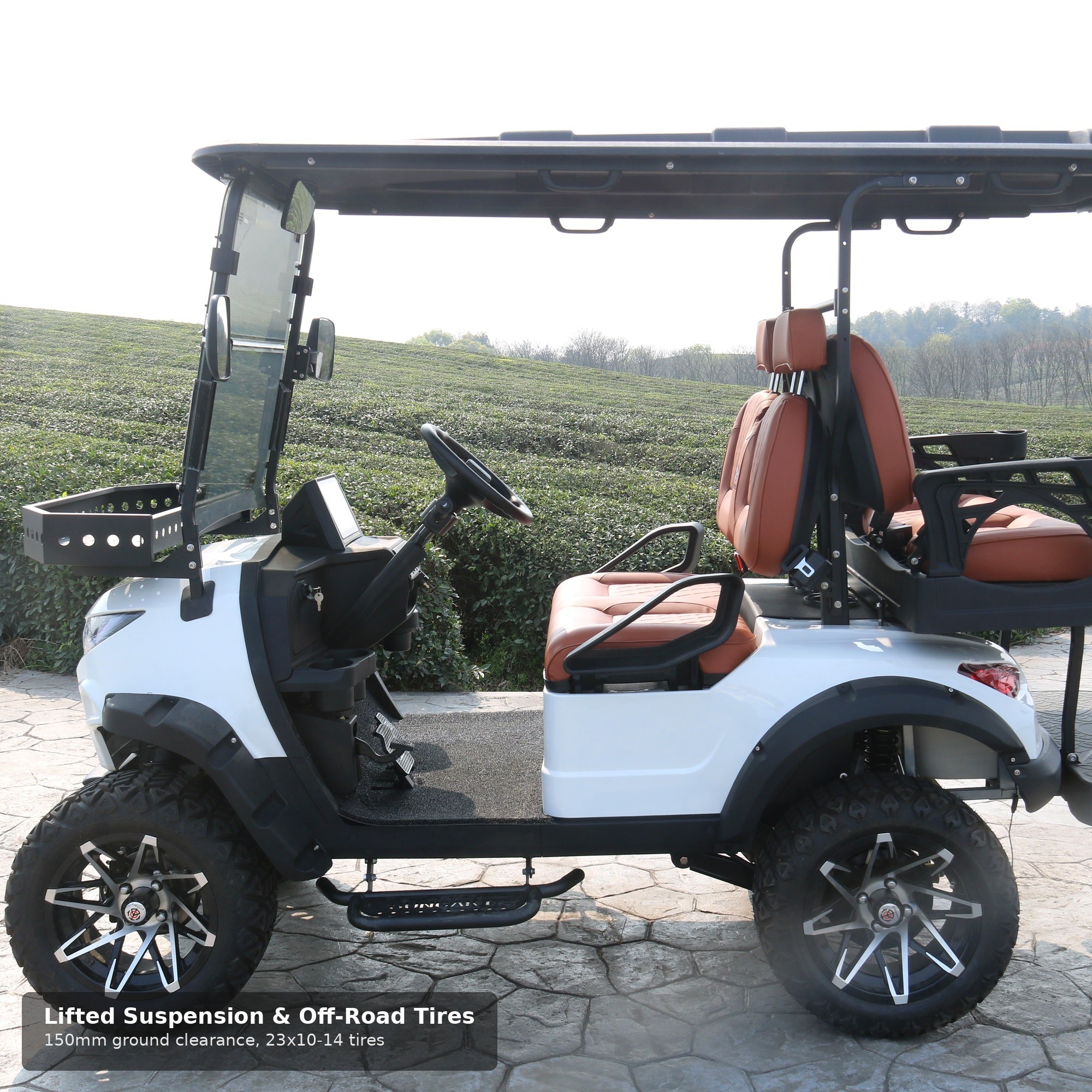 Suncart MXV Cruiser 4 Trail - White - side profile, lifted suspension and off-road tires