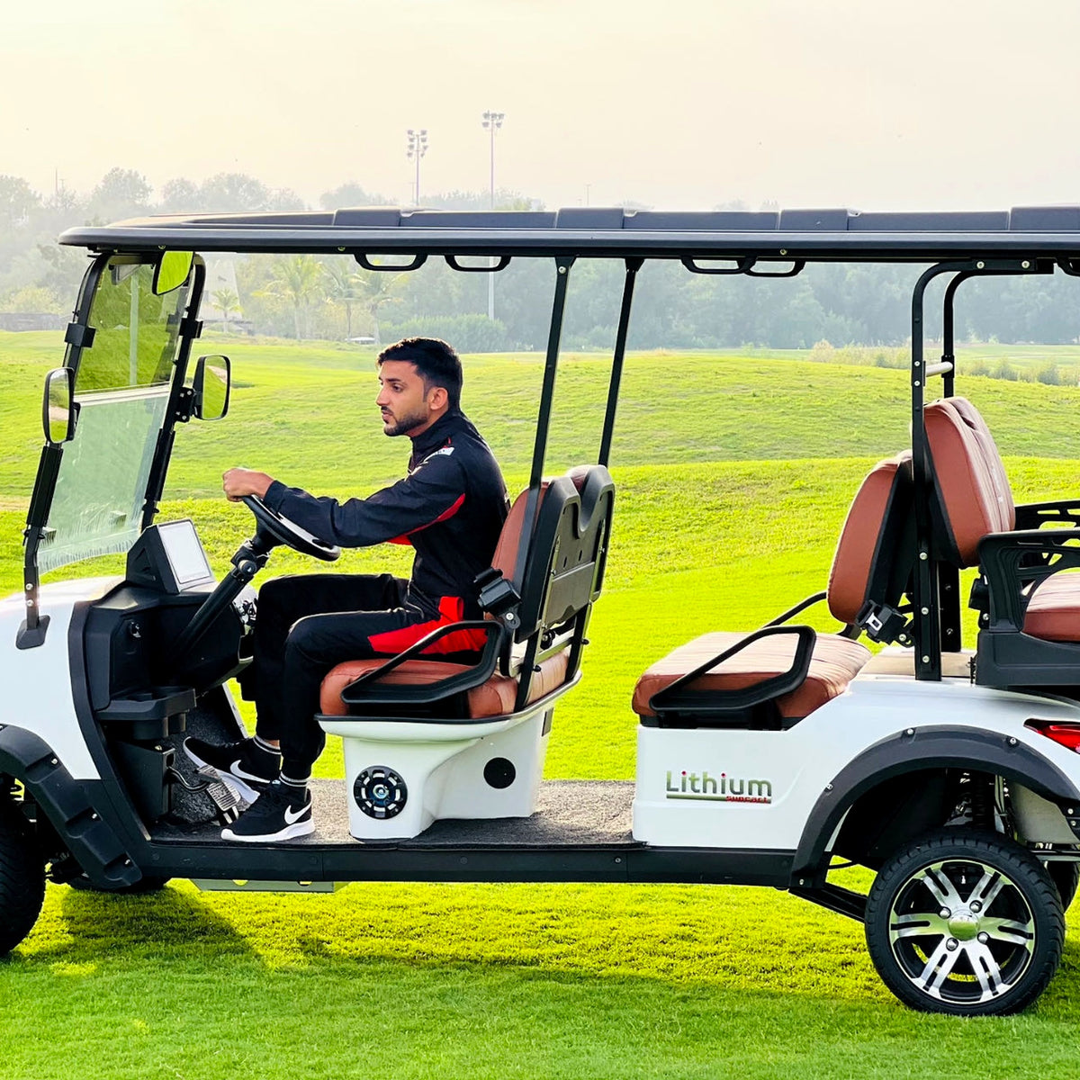 Suncart® MXV RANGER 6 – 6-Seater Electric Golf Cart | Passenger Cart | Resort Cart | Shuttle Cart | (4+2) | Street Tire