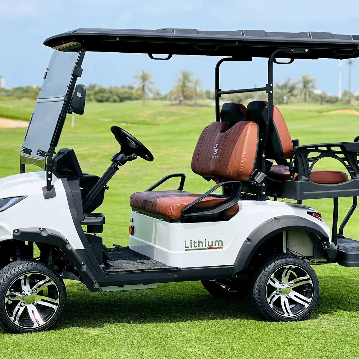 Suncart® MXV CRUISER 4 – 4-Seater Electric Golf Cart | Passenger Cart | Resort Cart | Family Cart | (2+2) | Street Tire
