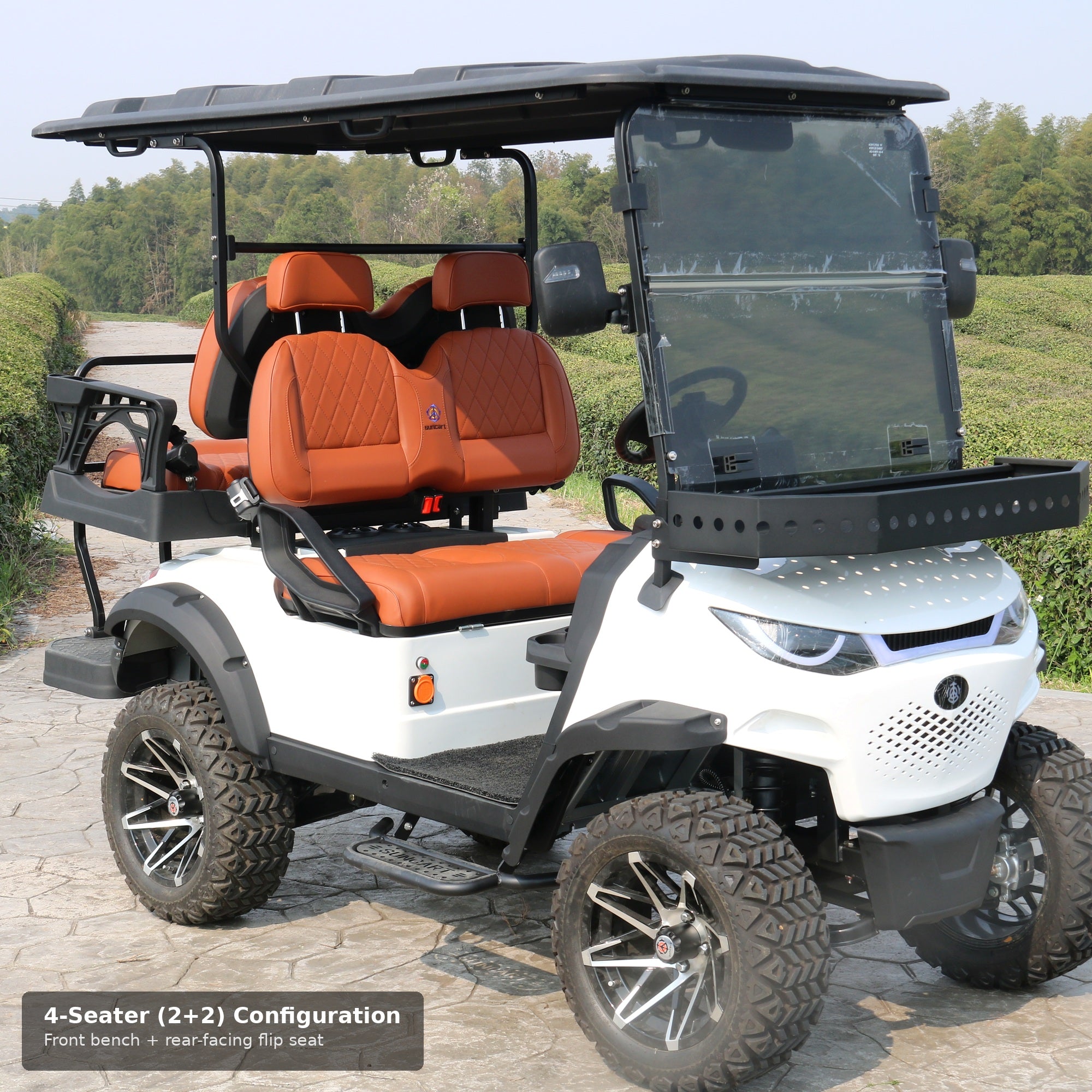 Suncart MXV Cruiser 4 Trail - White - 4-seater 2+2 configuration