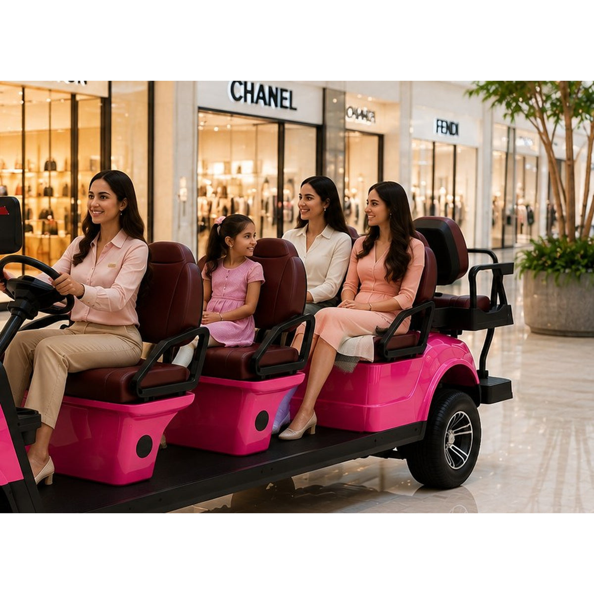 MXV Sovereign 8 Taxi Edition - Rose Red - family lifestyle