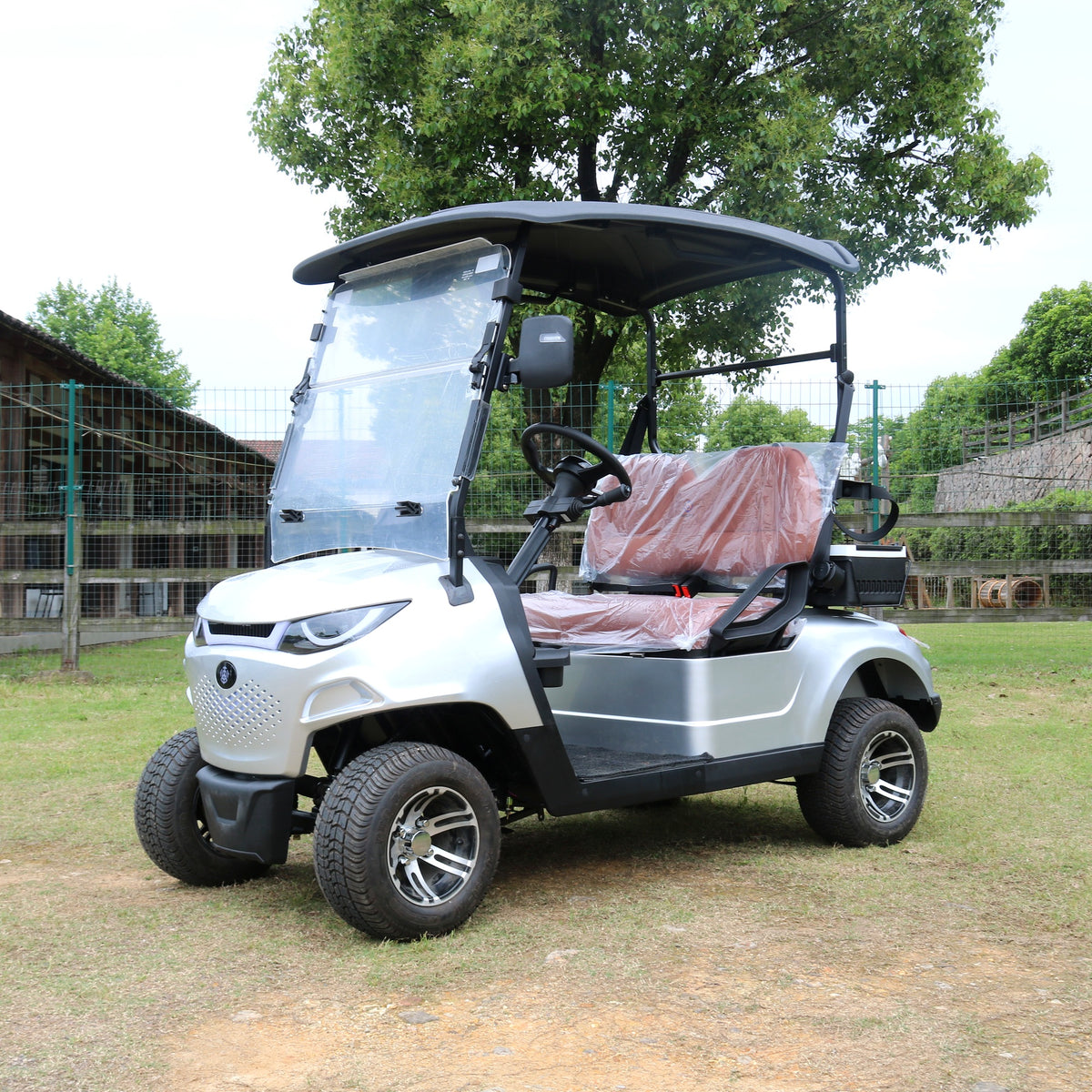 Suncart® MXV BREEZE 2 – 2-Seater Electric Golf Cart | Passenger Cart | Resort Cart | Community Cart | (2+0) | Street Tire