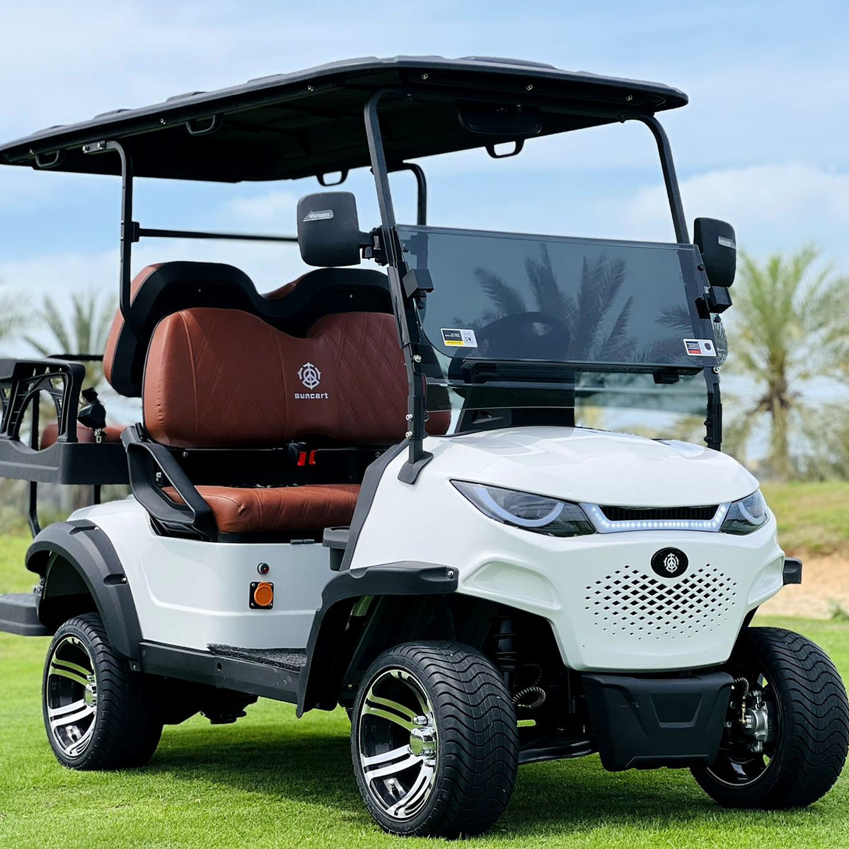 Suncart® MXV CRUISER 4 – 4-Seater Electric Golf Cart | Passenger Cart | Resort Cart | Family Cart | (2+2) | Street Tire