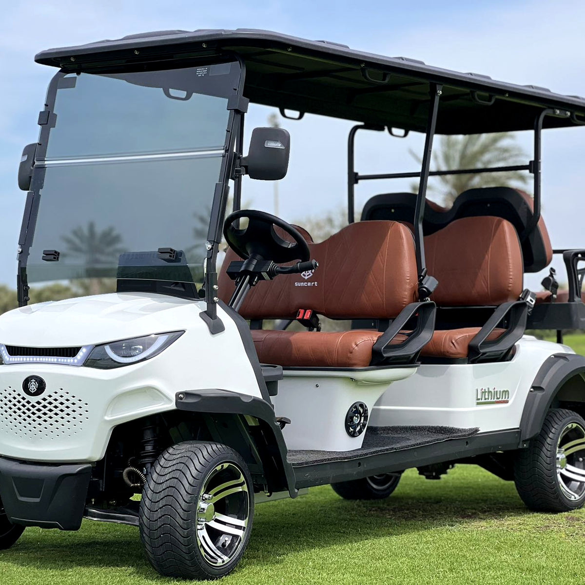 Suncart® MXV RANGER 6 – 6-Seater Electric Golf Cart | Passenger Cart | Resort Cart | Shuttle Cart | (4+2) | Street Tire