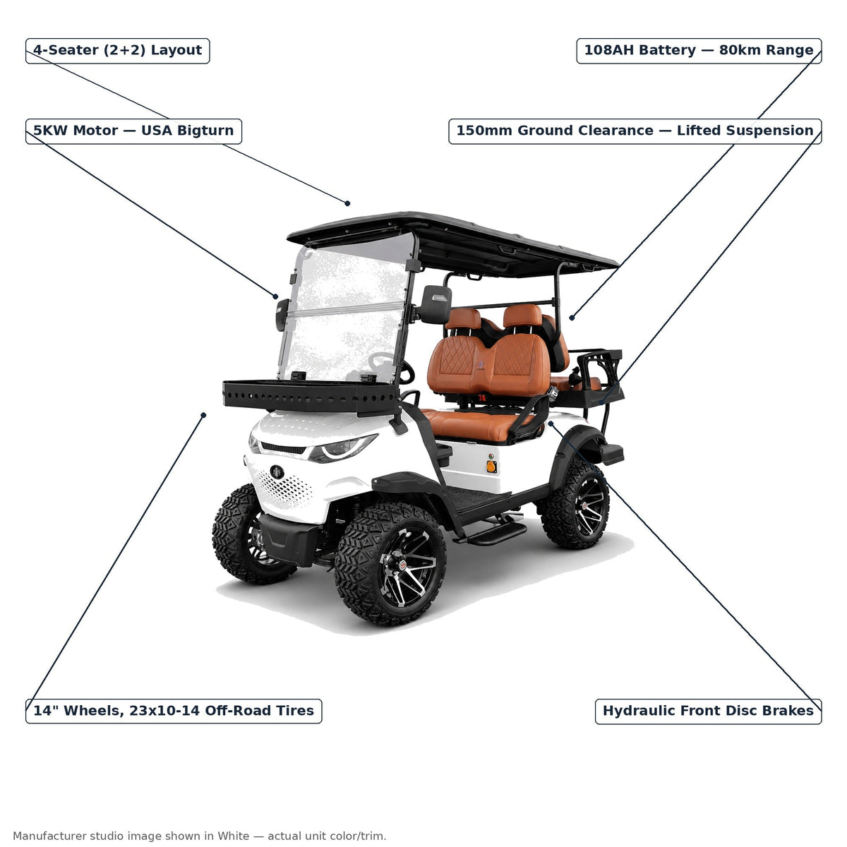 Suncart MXV Cruiser 4 Trail - White - feature infographic