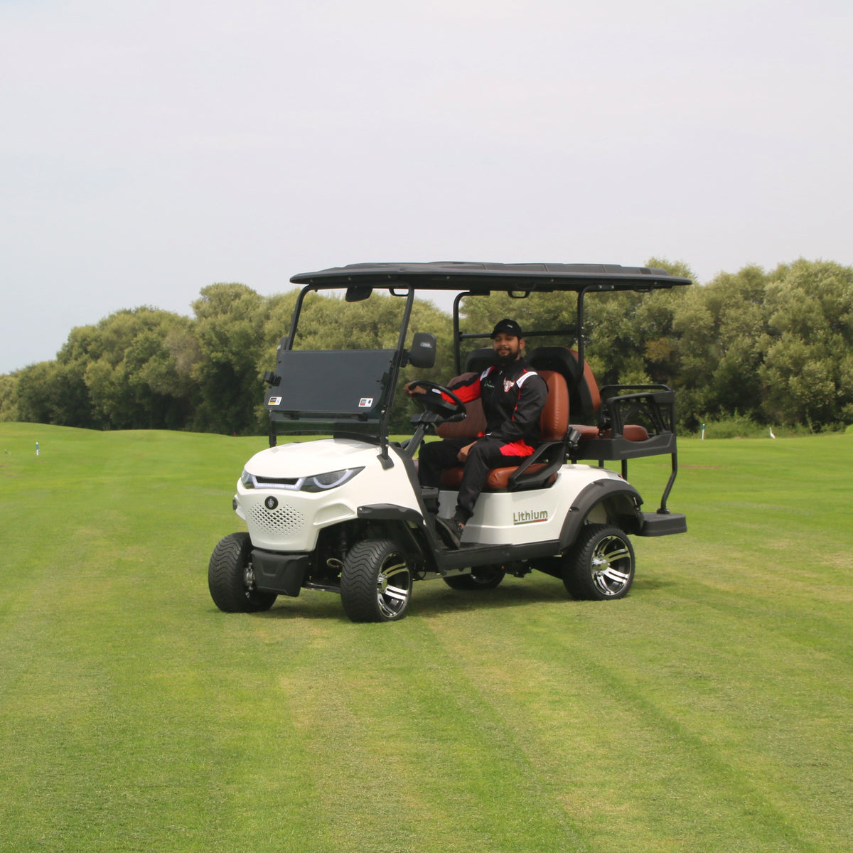 Suncart® MXV CRUISER 4 – 4-Seater Electric Golf Cart | Passenger Cart | Resort Cart | Family Cart | (2+2) | Street Tire