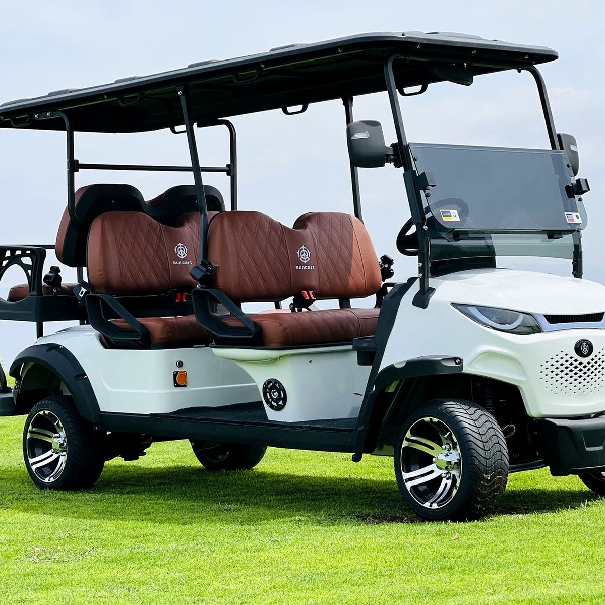 Suncart® MXV RANGER 6 – 6-Seater Electric Golf Cart | Passenger Cart | Resort Cart | Shuttle Cart | (4+2) | Street Tire
