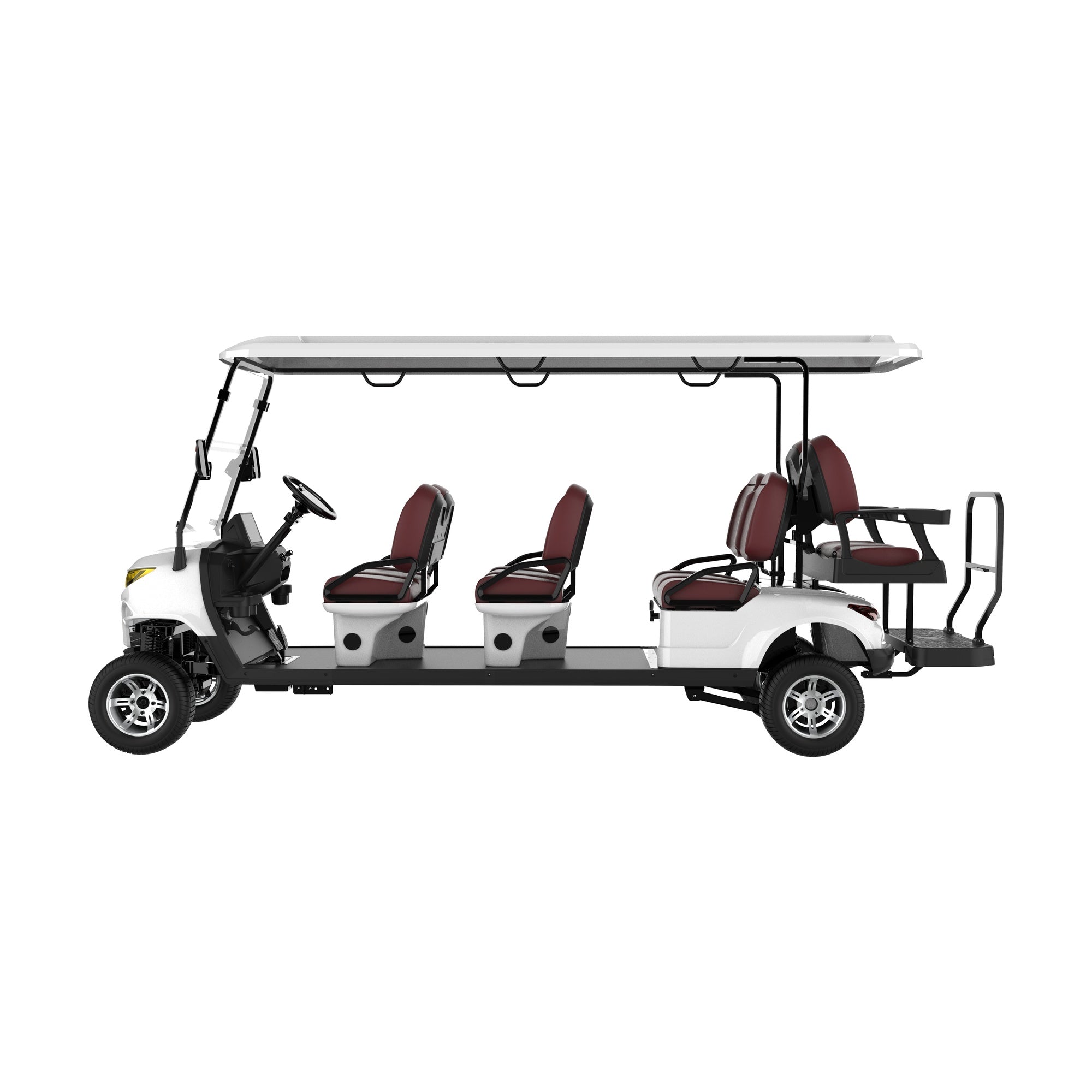 Suncart® MXV SOVEREIGN 8 – 8-Seater Electric Golf Cart | Passenger Cart | Resort Cart | Shuttle Cart | (6+2) | Street Tire