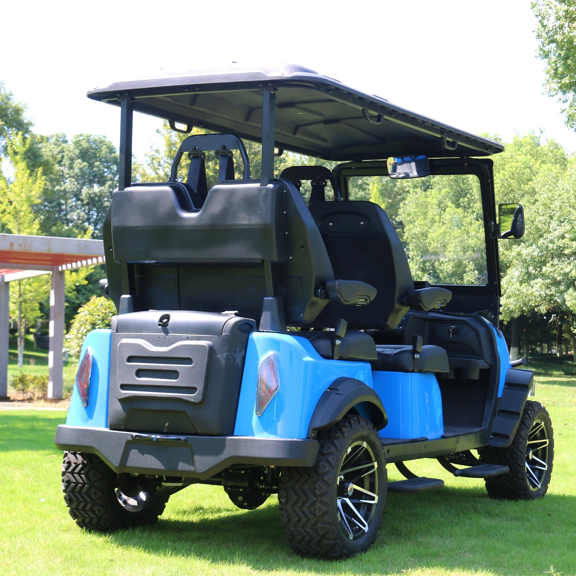 Suncart® MXV VOYAGER 4 Trail Limited Edition – 4-Seater Electric Lifted High Suspension Golf Cart | Passenger Cart | Resort Cart | Family Cart | Off-Road Tire