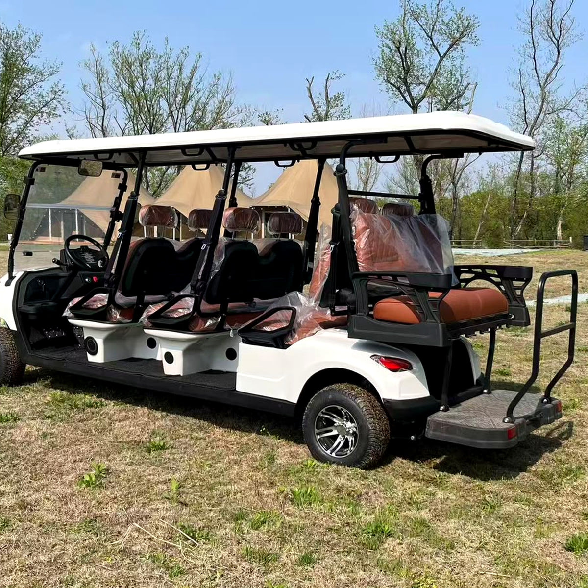Suncart® MXV SOVEREIGN 8 – 8-Seater Electric Golf Cart | Passenger Cart | Resort Cart | Shuttle Cart | (6+2) | Street Tire