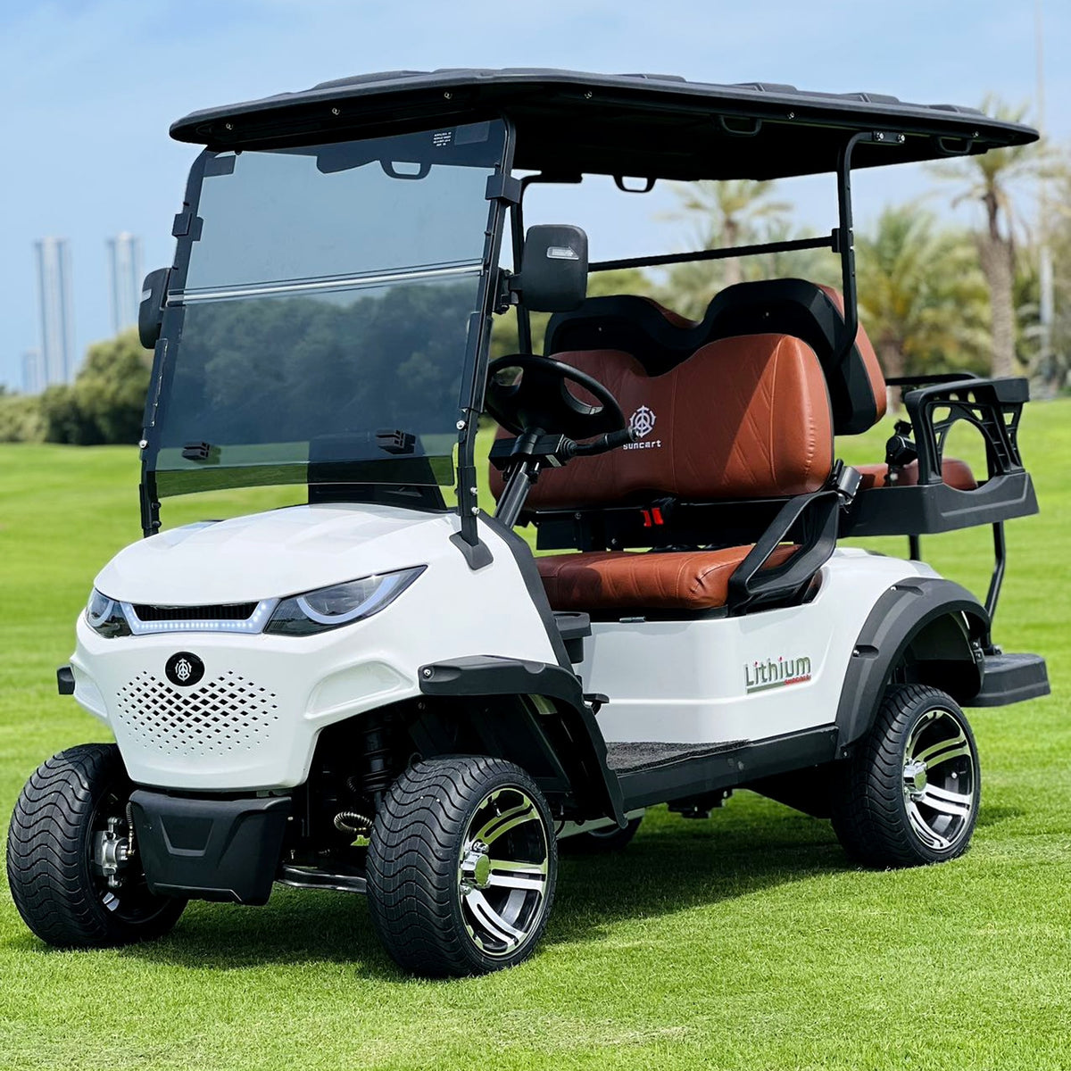 Suncart® MXV CRUISER 4 – 4-Seater Electric Golf Cart | Passenger Cart | Resort Cart | Family Cart | (2+2) | Street Tire