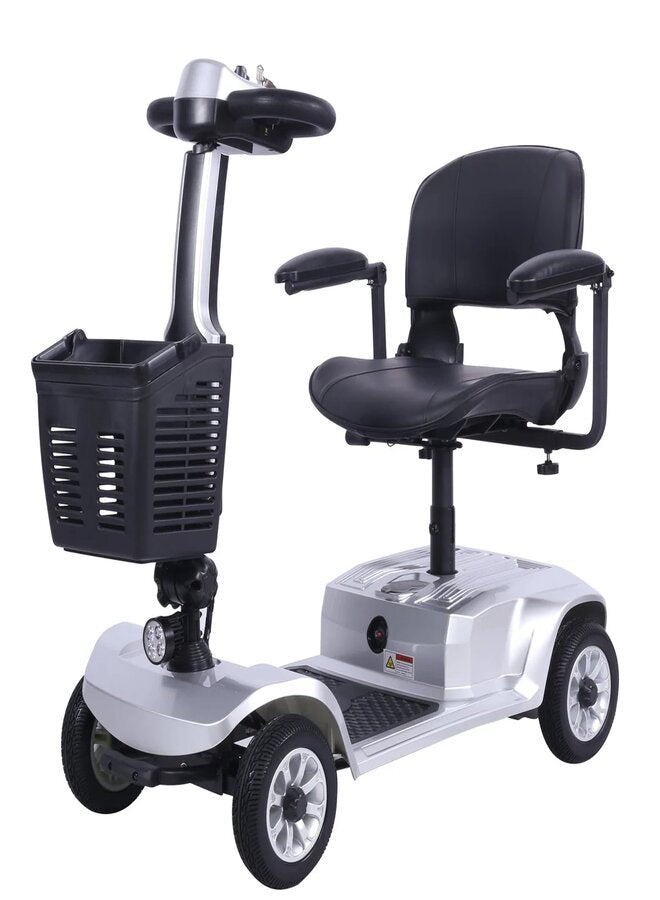 suncart® KingKong (S-02) Electric Mobility Scooter for Adults – 250W Motor, 24V12AH Battery, 25KM Range, 120KG Load, 8" Solid Tires, Magnetic Brake – CE/FDA Certified