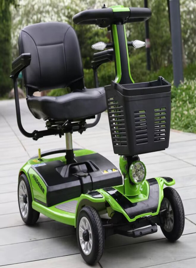 suncart® Luxury (S-03) Electric Mobility Scooter – 250W Motor, 24V20AH Battery, 35KM Range, 150KG Load, Front 8" + Rear 9" Tires, Magnetic Brake – CE/FDA Certified